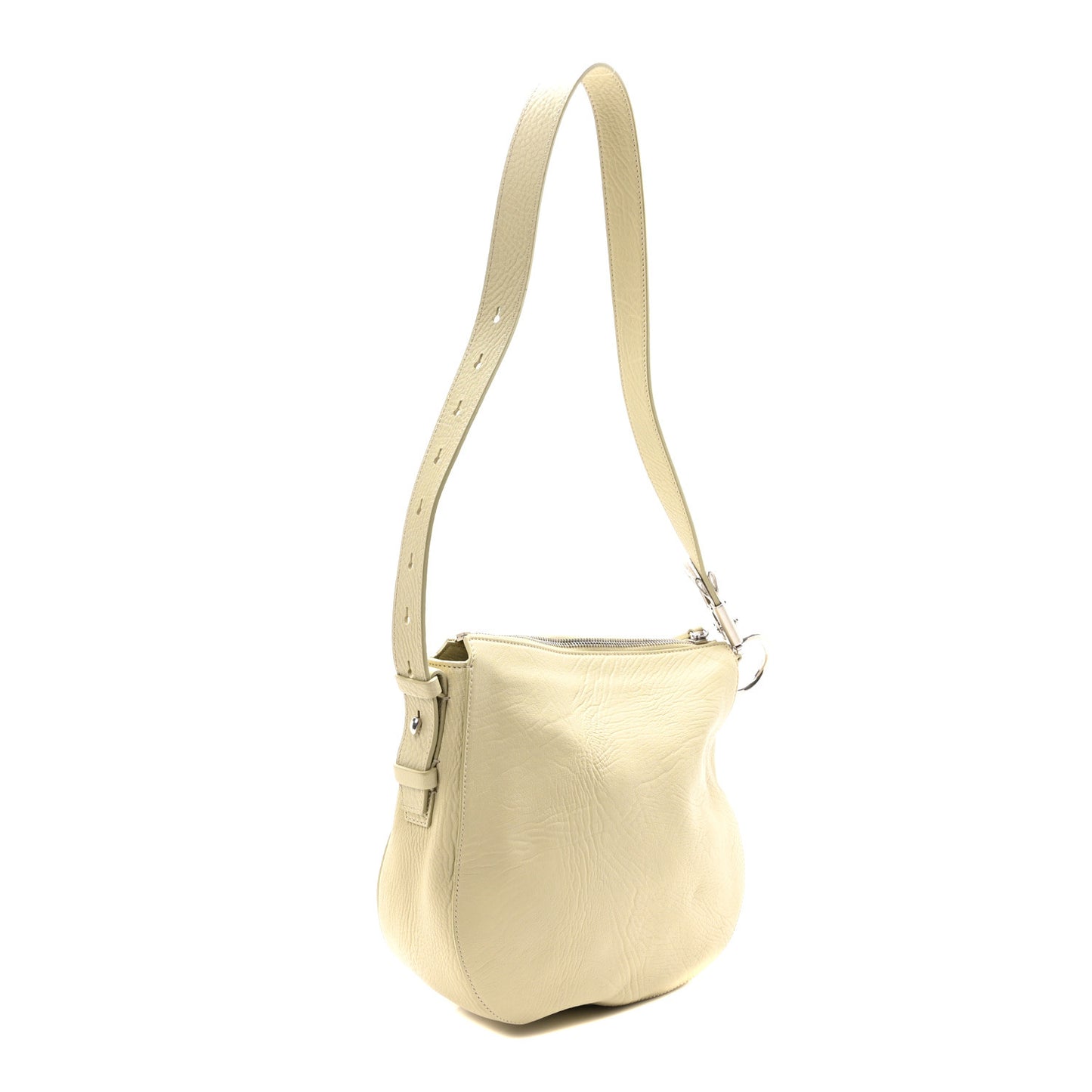 Grainy Calfskin Knight Crossbody Bag Hunter