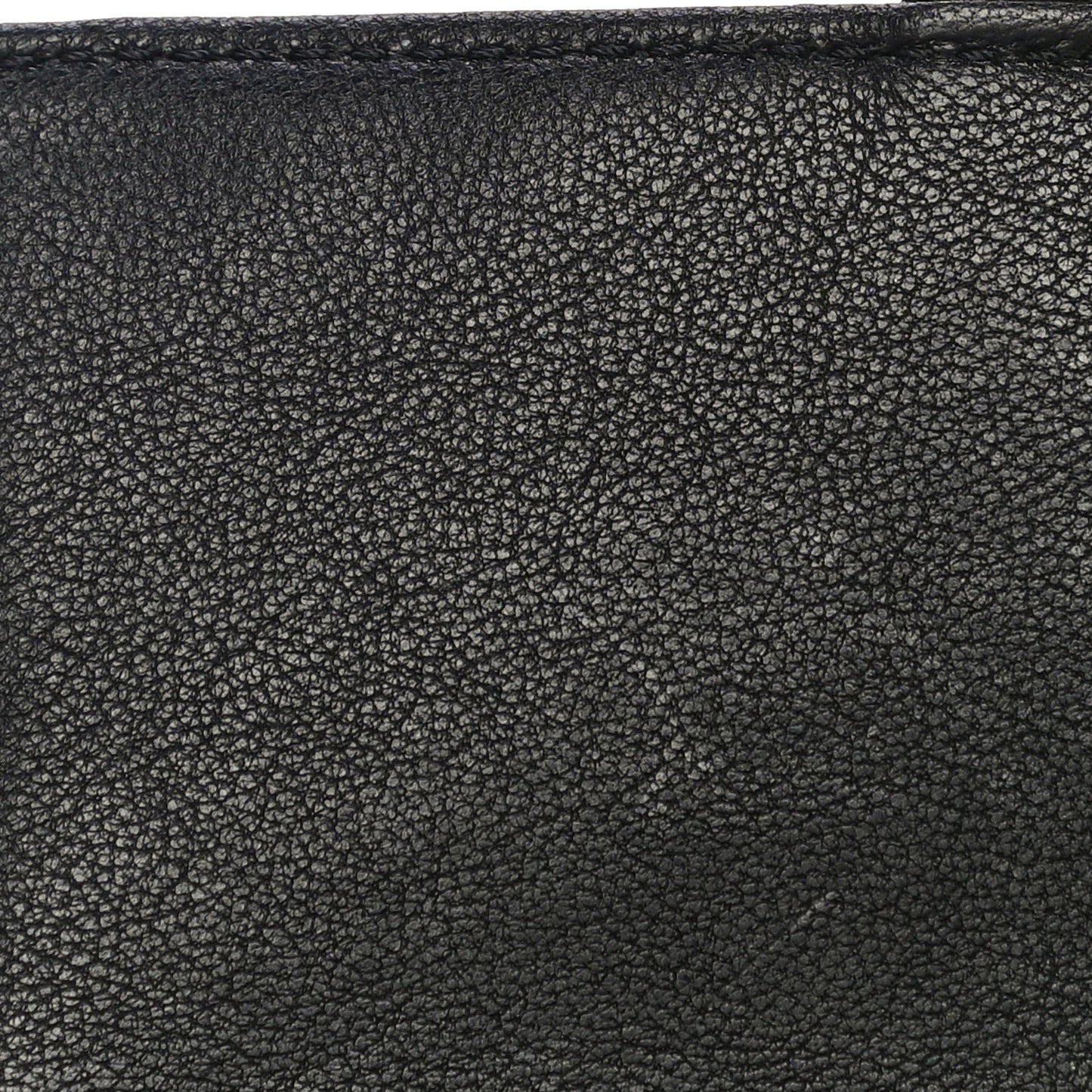 Goatskin Quilted Chic Pearls Flap Black