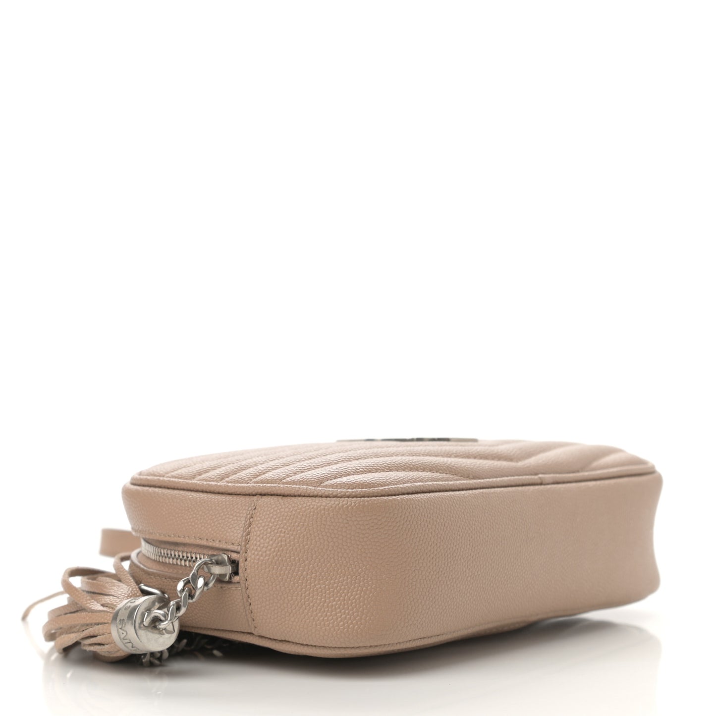 Grain De Poudre Matelasse Monogram Mini Lou Camera Bag Dark Latte