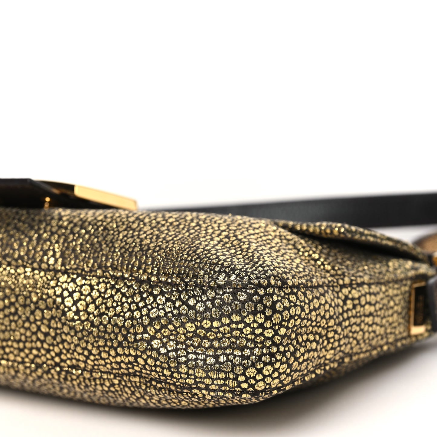Metallic Canvas Baguette Gold