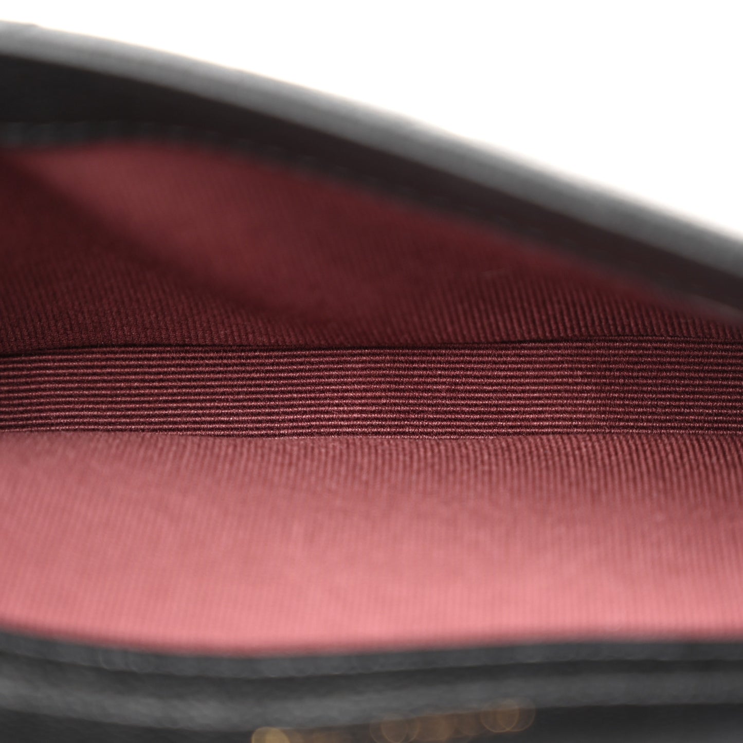 Caviar Quilted Flap Phone Holder With Chain Black