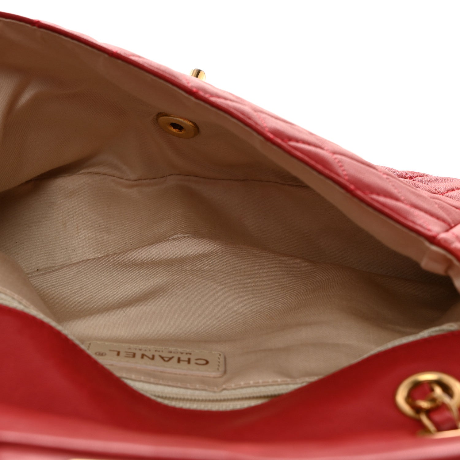 Chanel Lambskin Quilted Medium Cruise Charm Single Flap Red 5 of 11