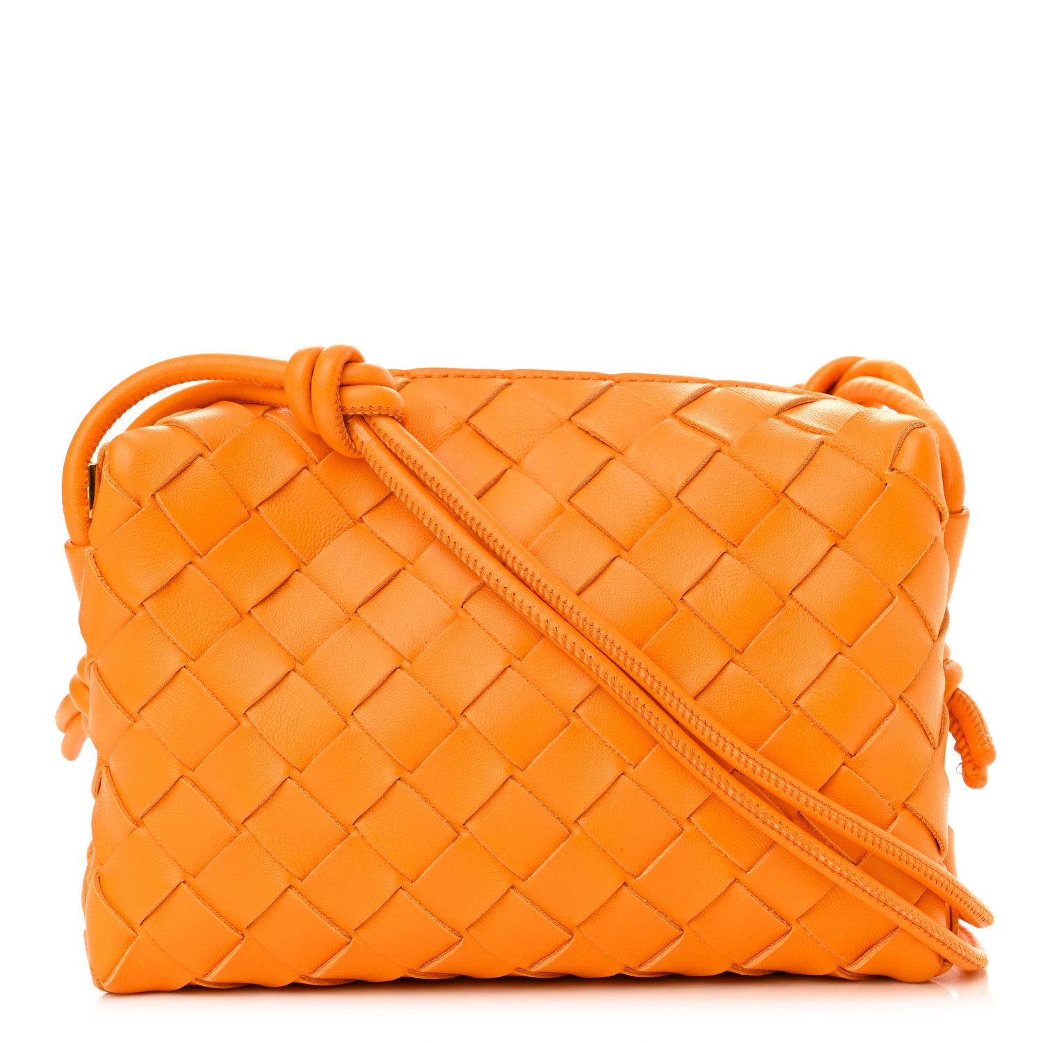Bottega Veneta Nappa Intrecciato Mini Loop Camera Bag Tangerine 1 of 9