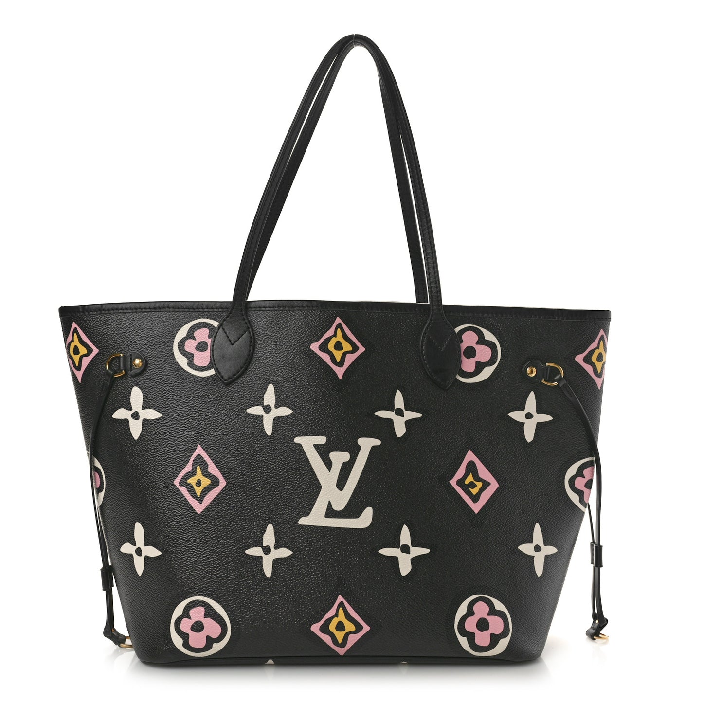 Monogram Giant Wild at Heart Neverfull MM Black