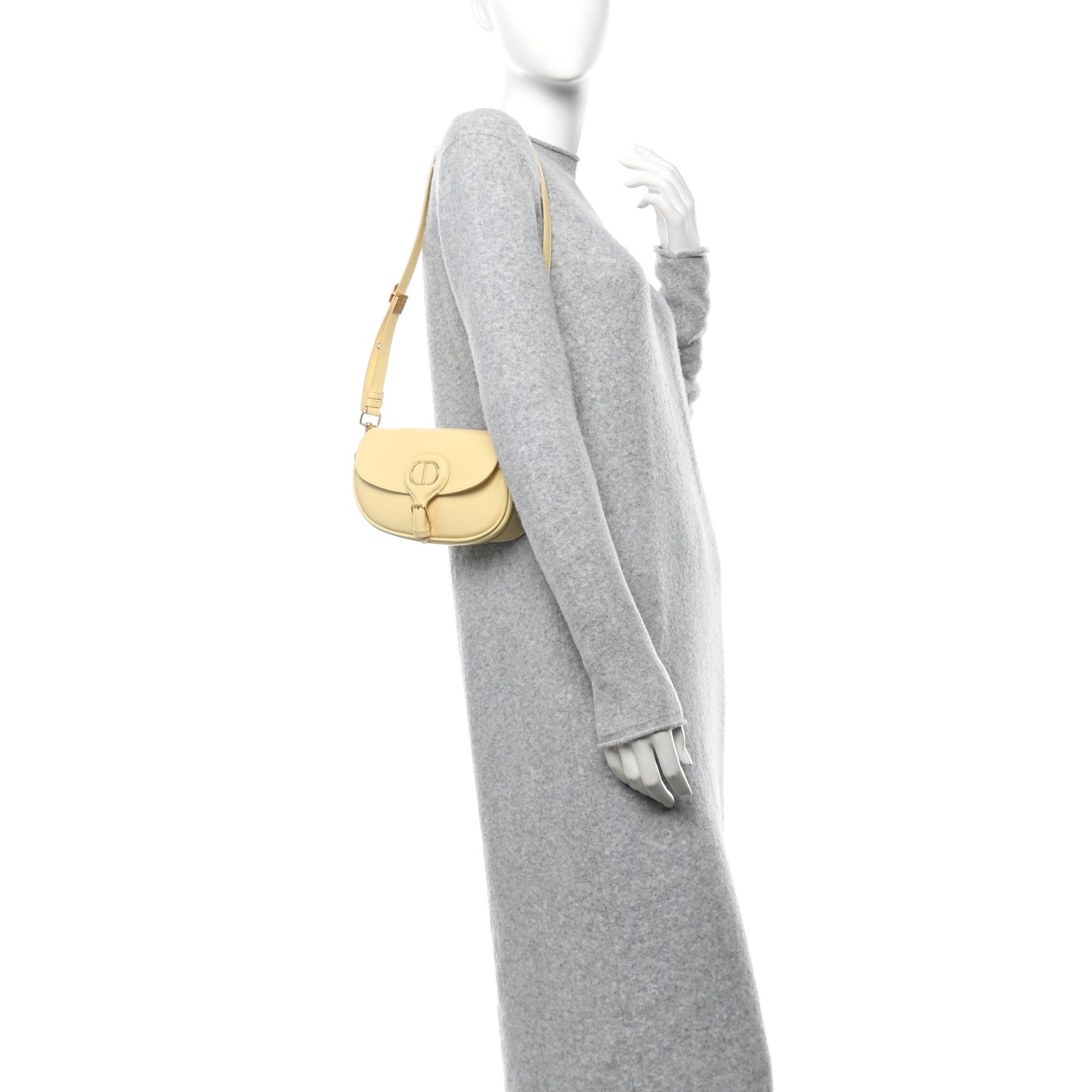 Box Calfskin East West Bobby Bag Soft Yellow