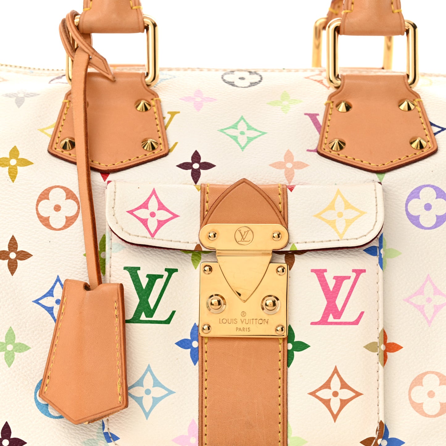 Monogram Multicolor Speedy 30 White
