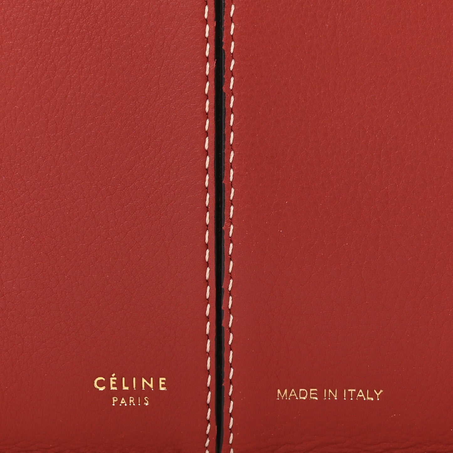 Supple Natural Calfskin Tri-Fold Clutch Red