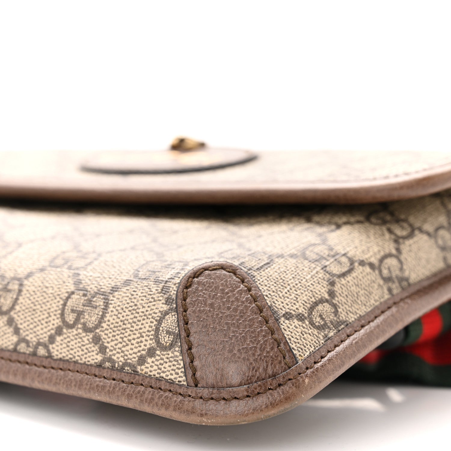Gucci GG Supreme Monogram Neo Vintage Web Belt Bag Brown 10 of 10