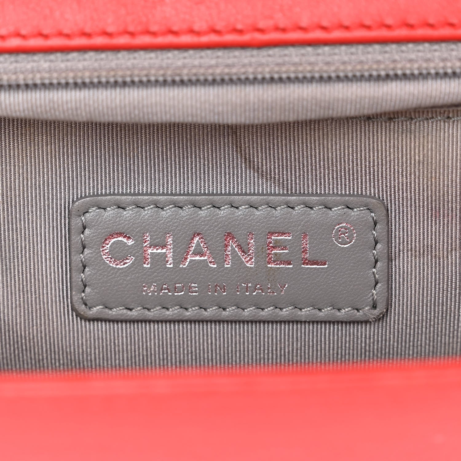 Chanel Calfskin Double Stitch New Medium Boy Flap Red 6 of 13