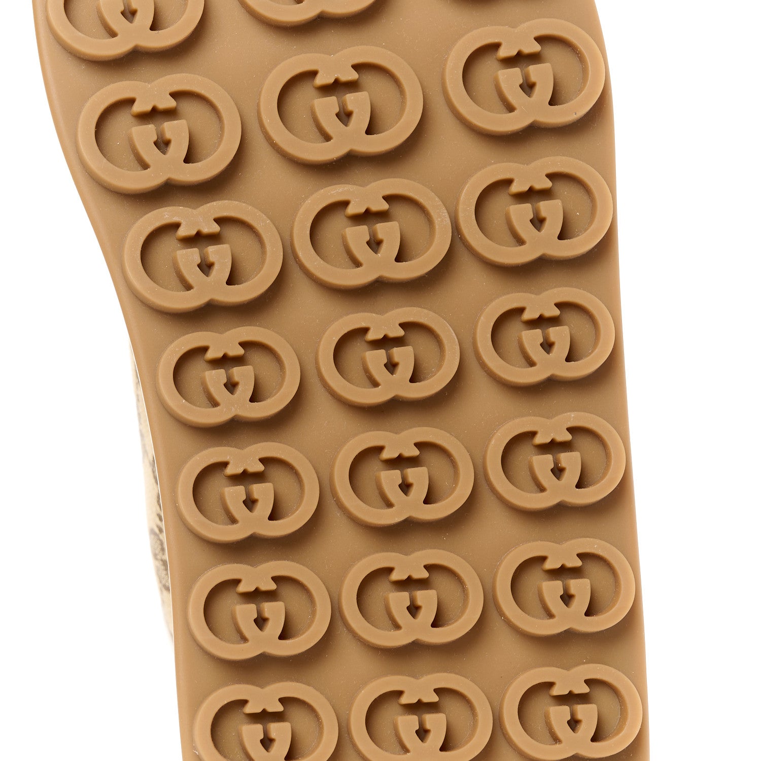 Gucci GG Monogram Mens 1977 Tennis Platform 52mm Sneakers 9 Beige Ebony Mystic White 6 of 8