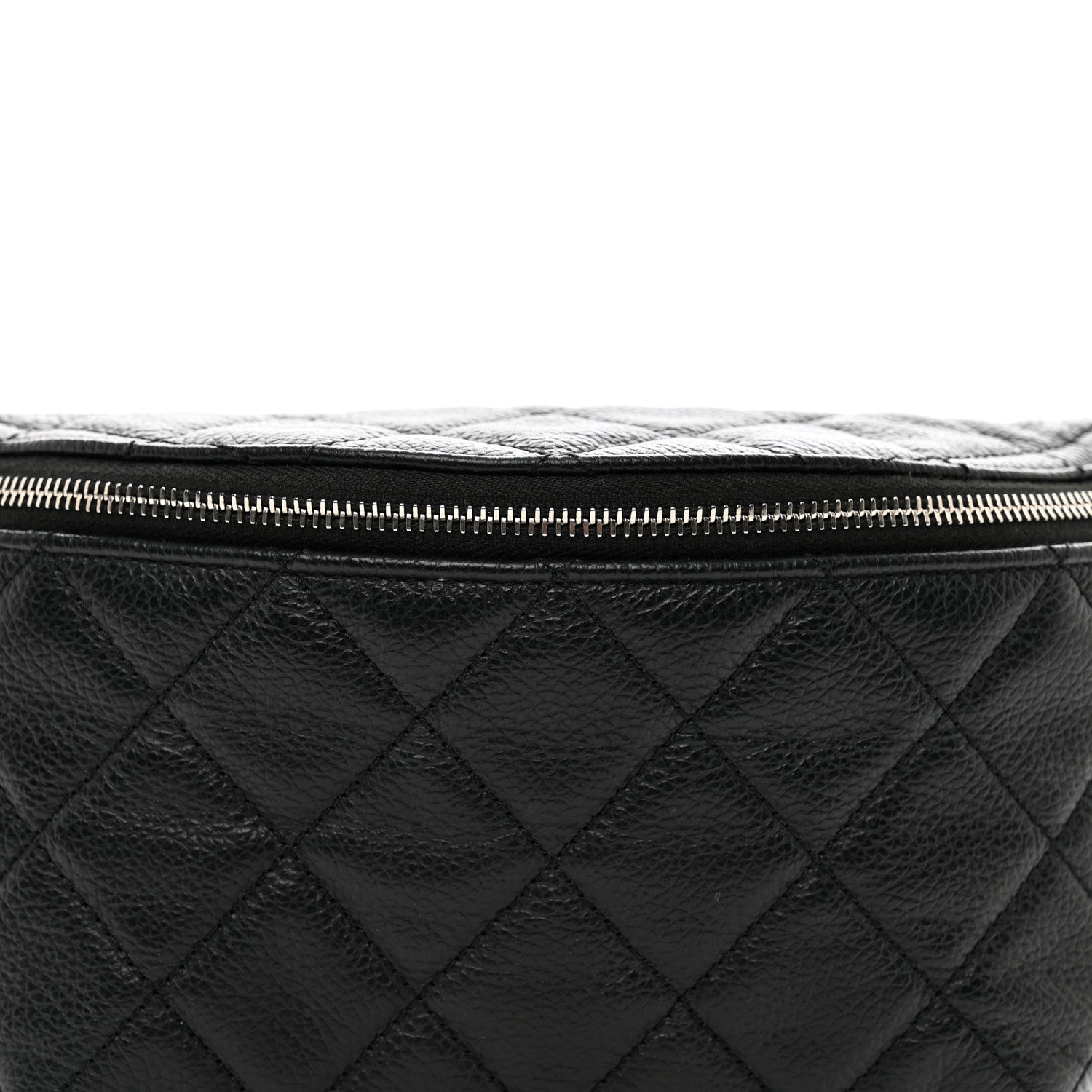 Chanel Grained Calfskin Quilted Waist Belt Bag Black 5 of 10