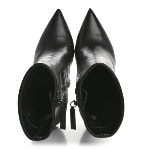Calfskin Opyum Ankle Boots 36.5 Black
