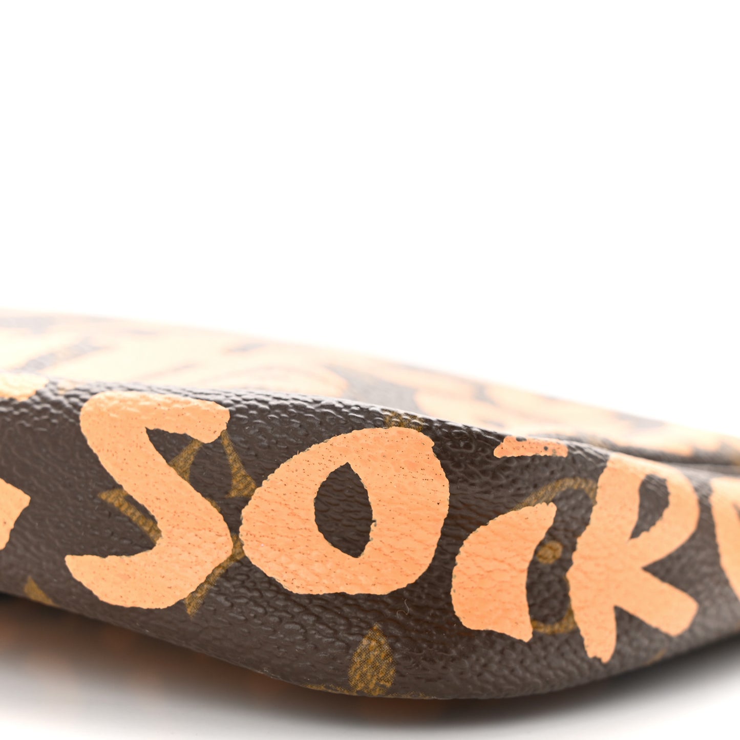 Monogram Graffiti Pochette Accessories Peach