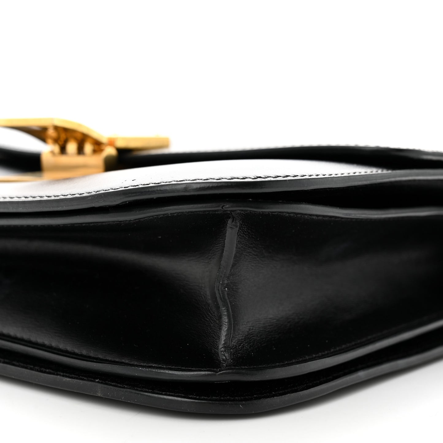 Box Calfskin Medium Classic Box Flap Bag Black