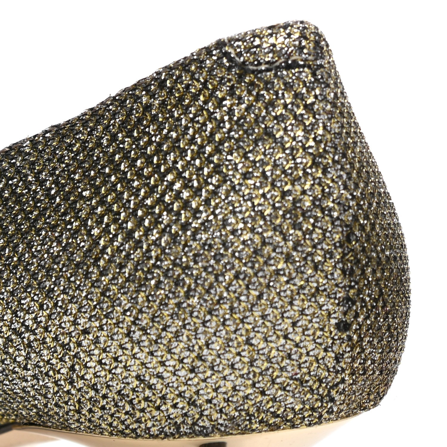 Jimmy Choo Glitter Fabric Amelia Pumps 35 Light Bronze 8 of 10