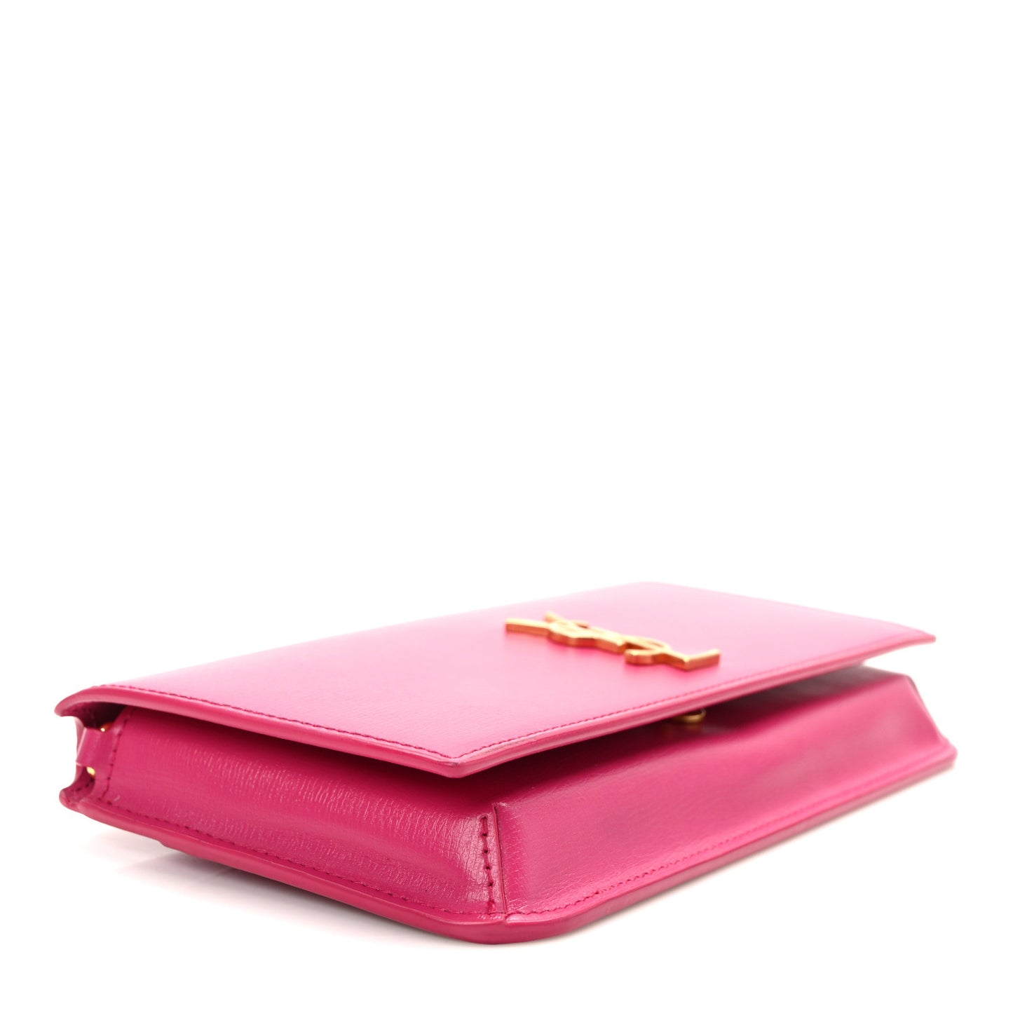 Smooth Calfskin Monogram Phone Holder Crossbody Fuchsia Couture