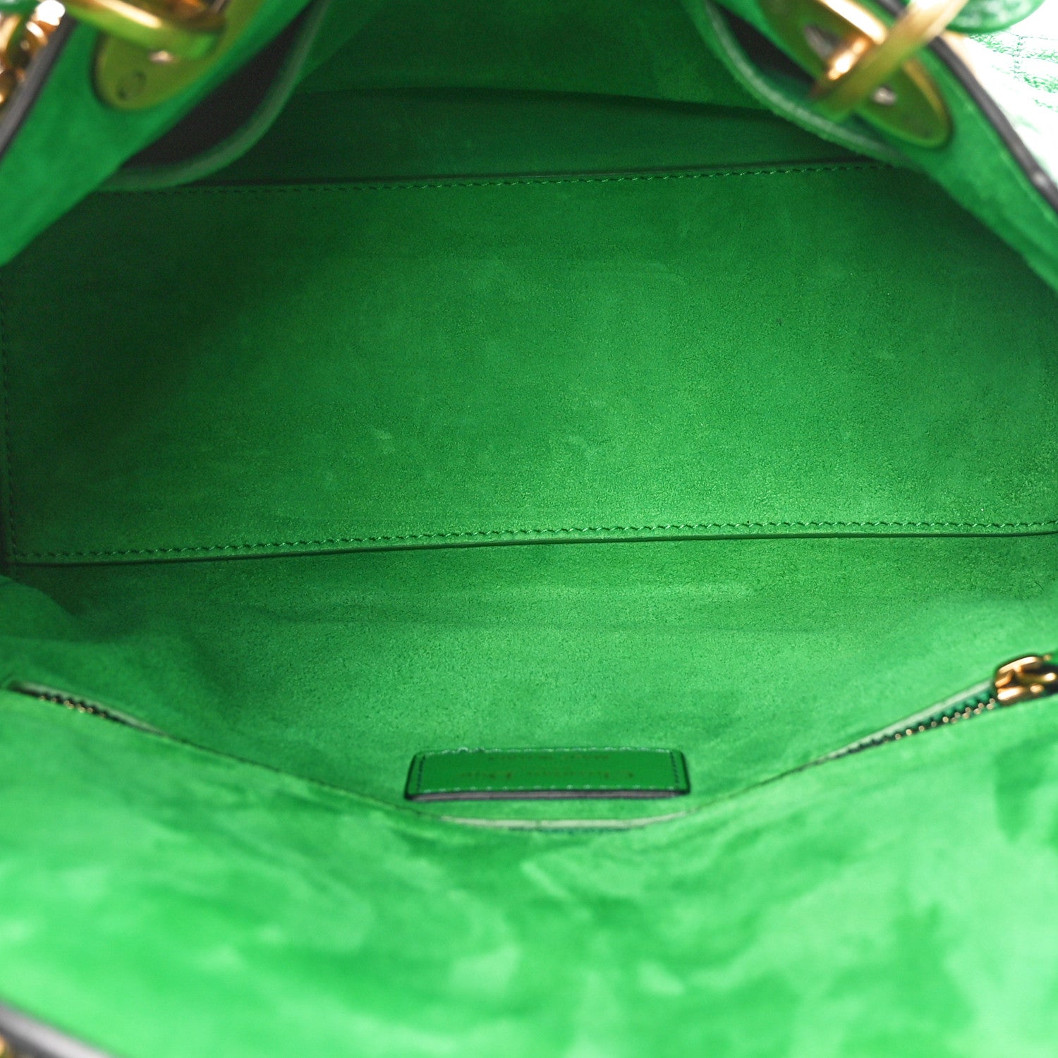 Christian Dior Grained Calfskin Cannage Medium Supple Lady Dior Green 5 of 10
