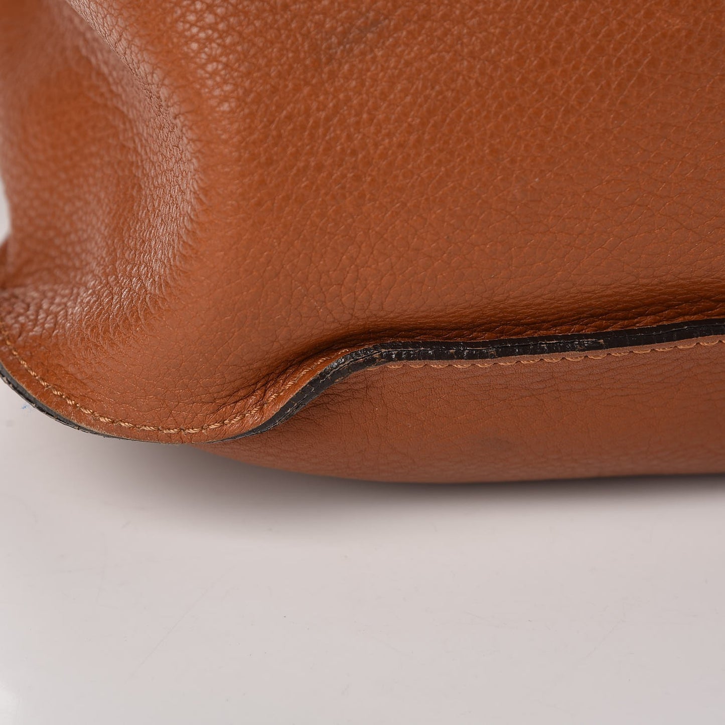 Calfskin Large Marcie Satchel Tan