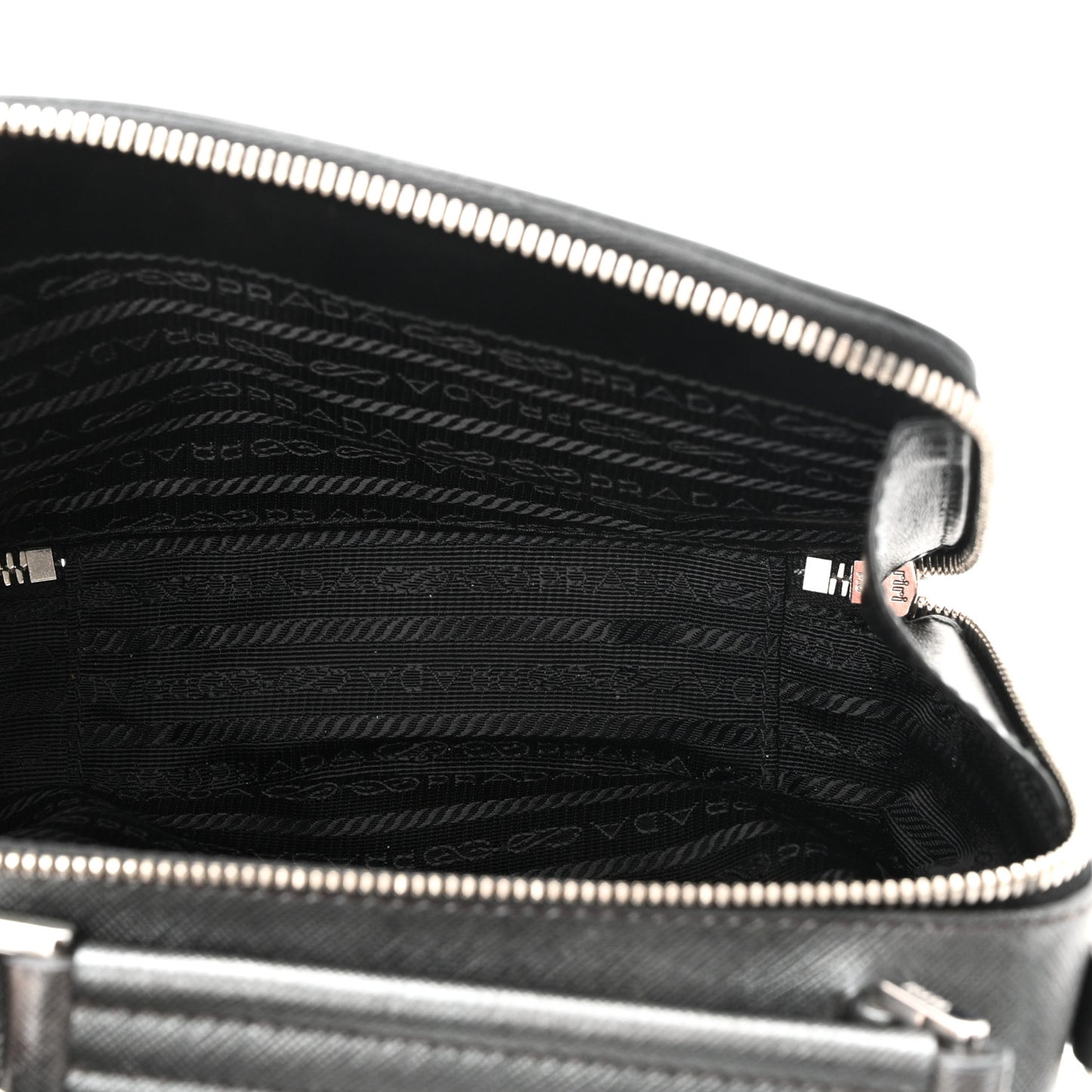 Saffiano Travel Small Brique Top Handle Crossbody Bag Anthracite Gray