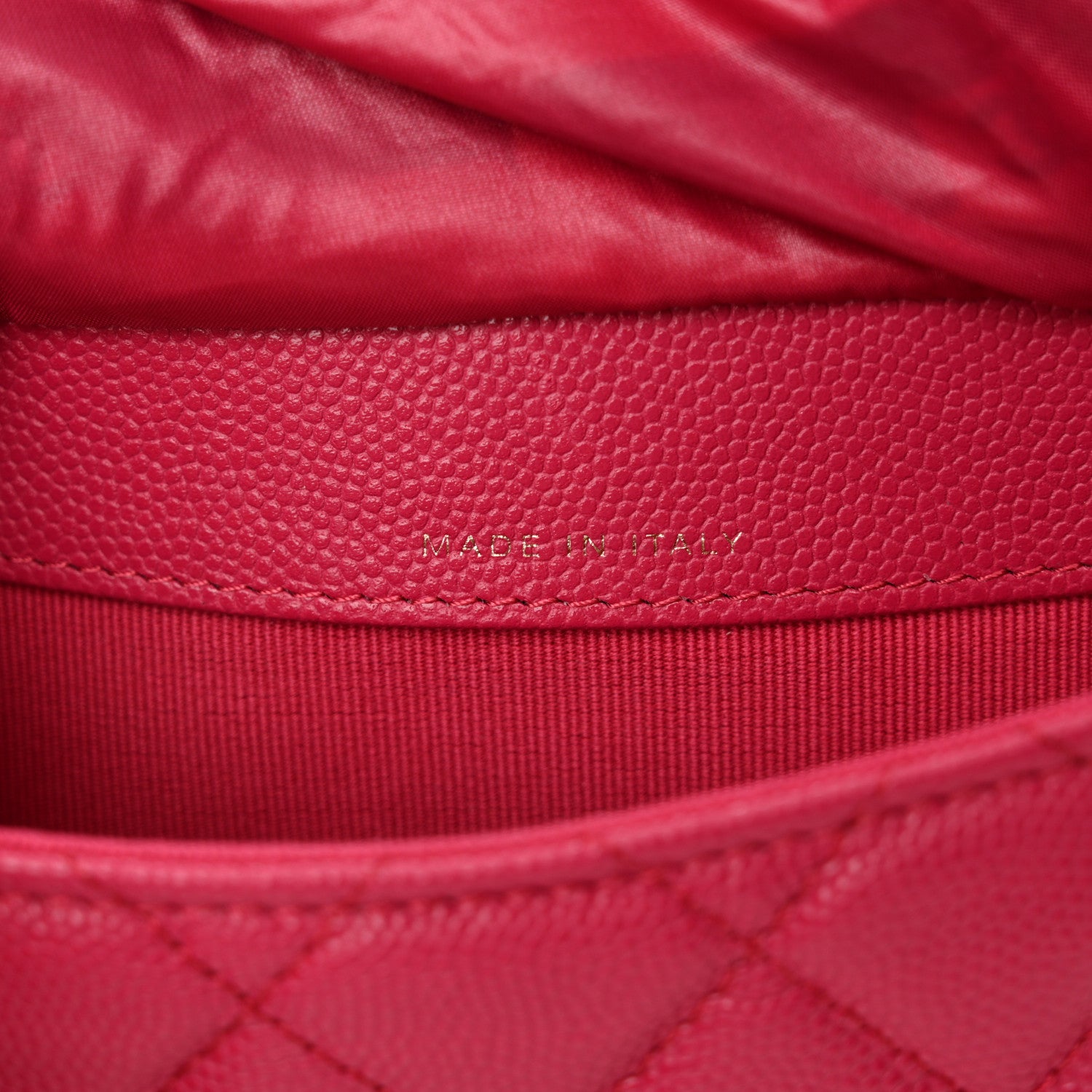 Chanel Caviar Fabric Quilted Foldable Tote With Chain Pink Multicolor 11 of 18