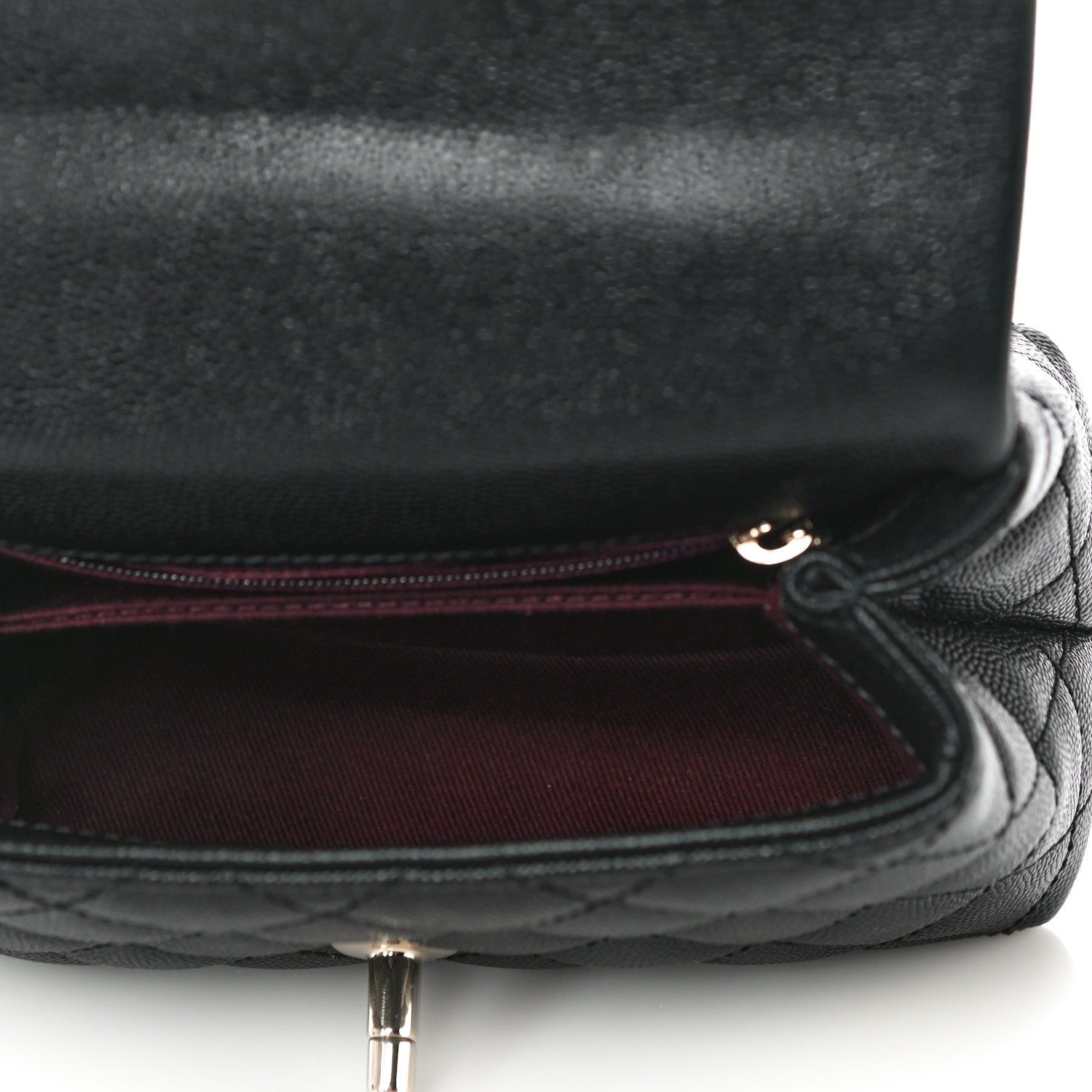 Chanel Caviar Quilted Extra Mini Coco Handle Flap Black 7 of 10
