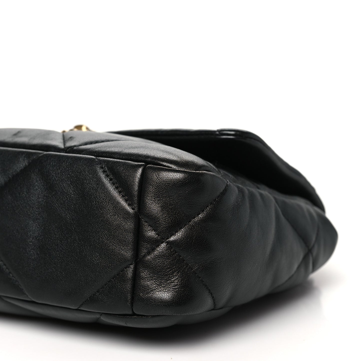 Lambskin Quilted Medium Chanel 19 Flap Black