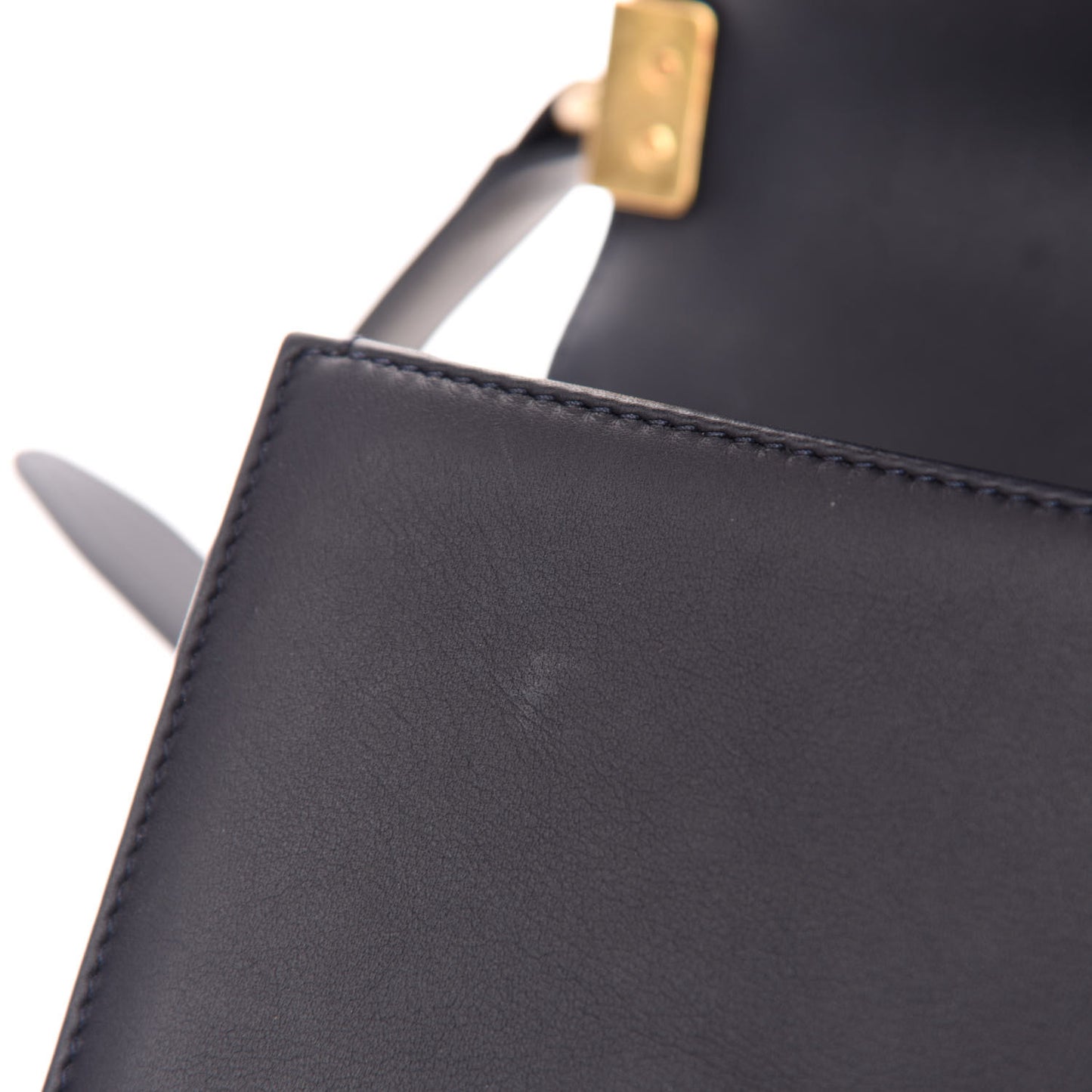 Caviar Suede Calfskin Chevron Medium Boy Flap Navy