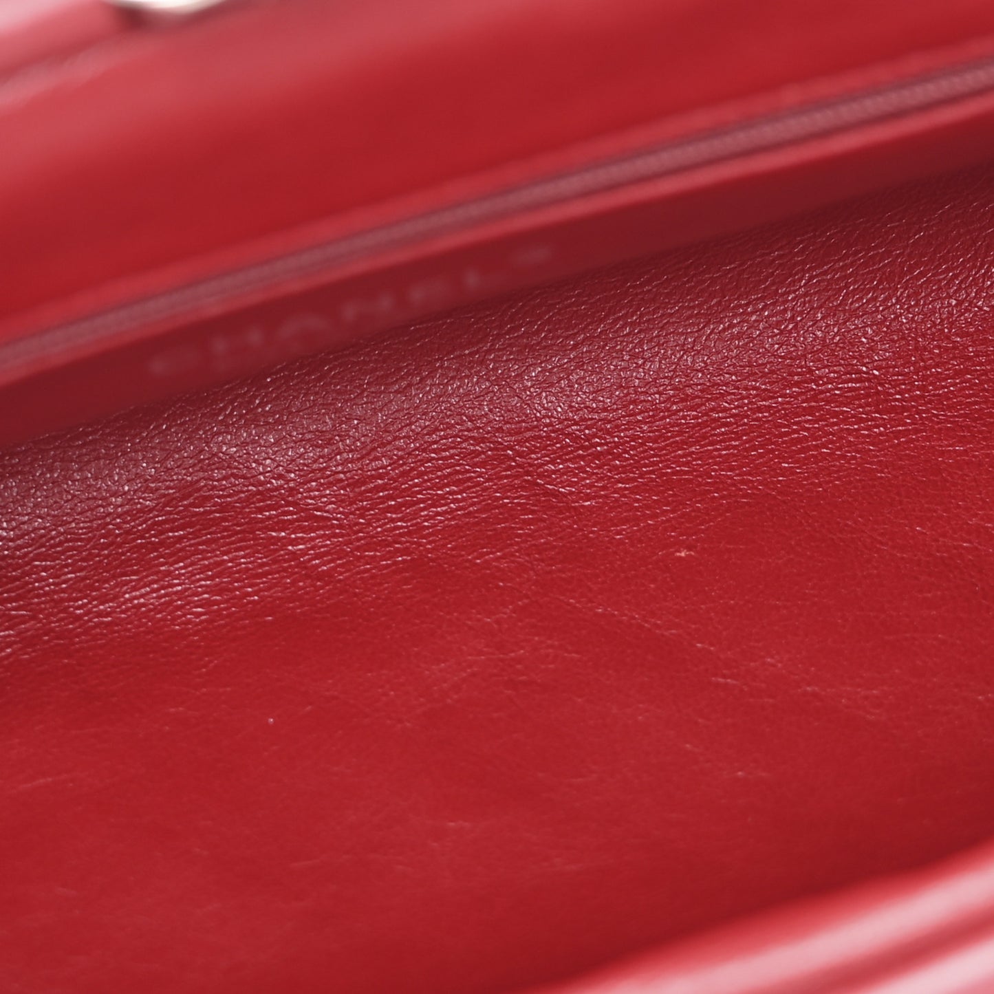 Lambskin Quilted Timeless Clutch Red