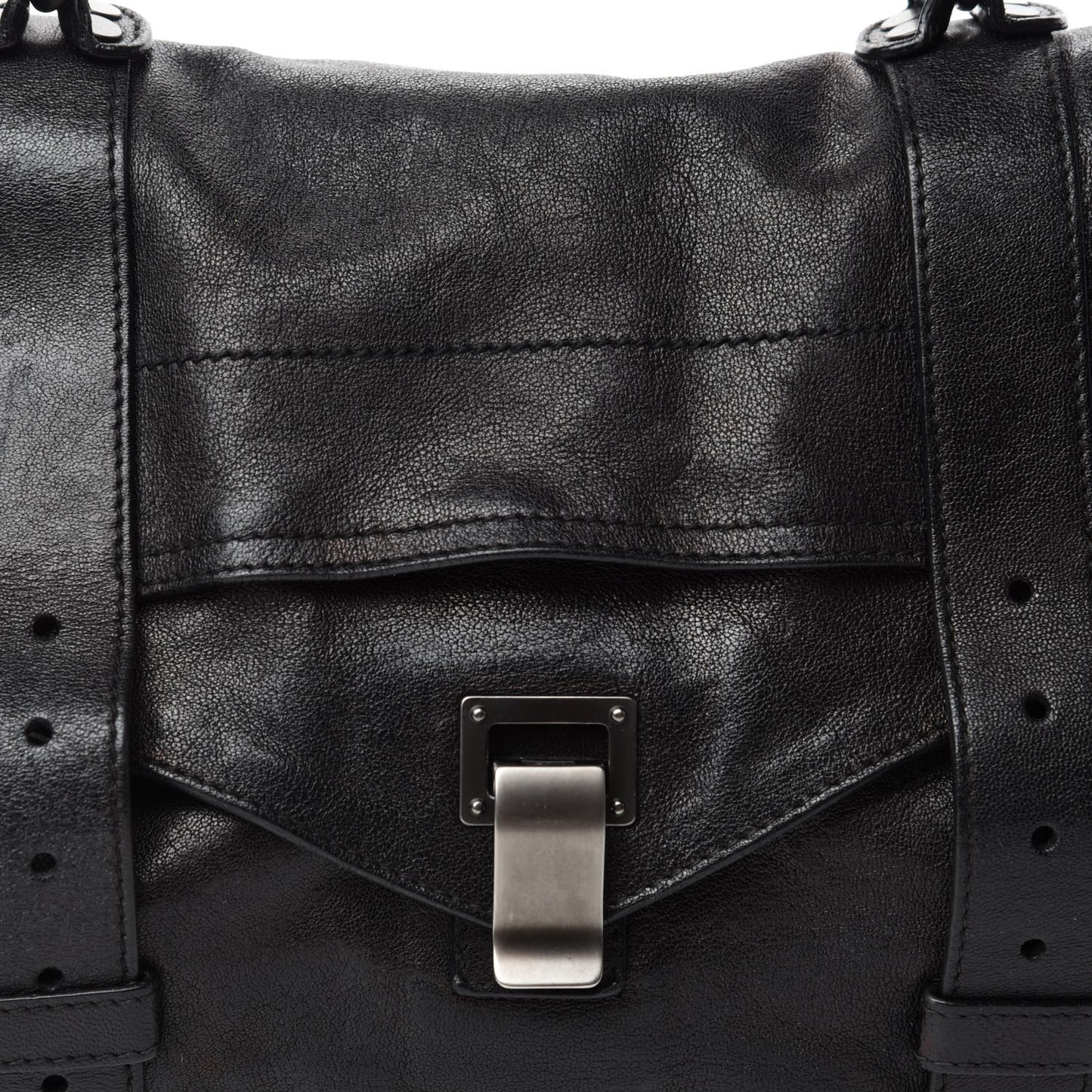 Lambskin Medium PS1 Satchel Black