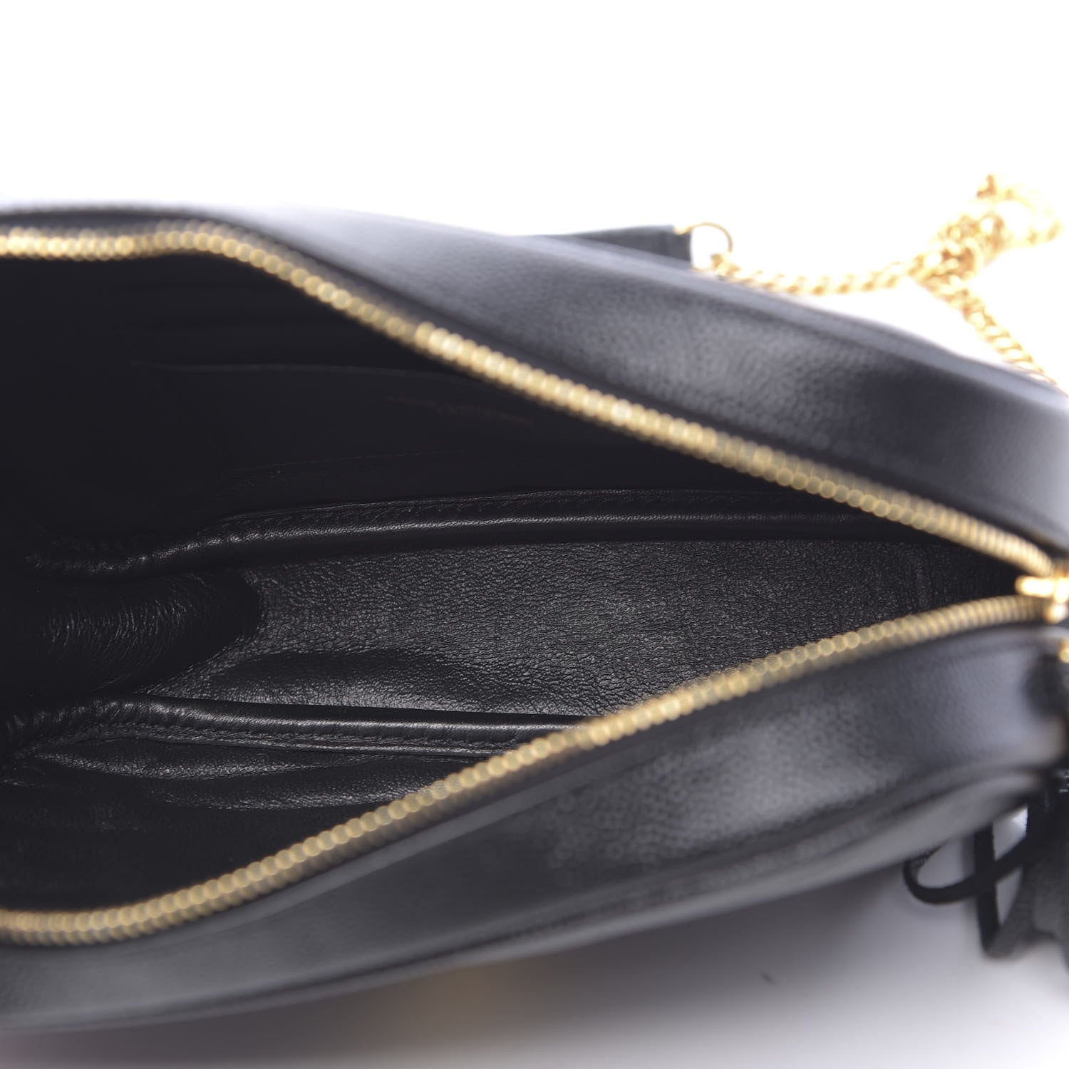 Saint Laurent Grain De Poudre Matelasse Monogram Mini Lou Camera Bag Black 5 of 11