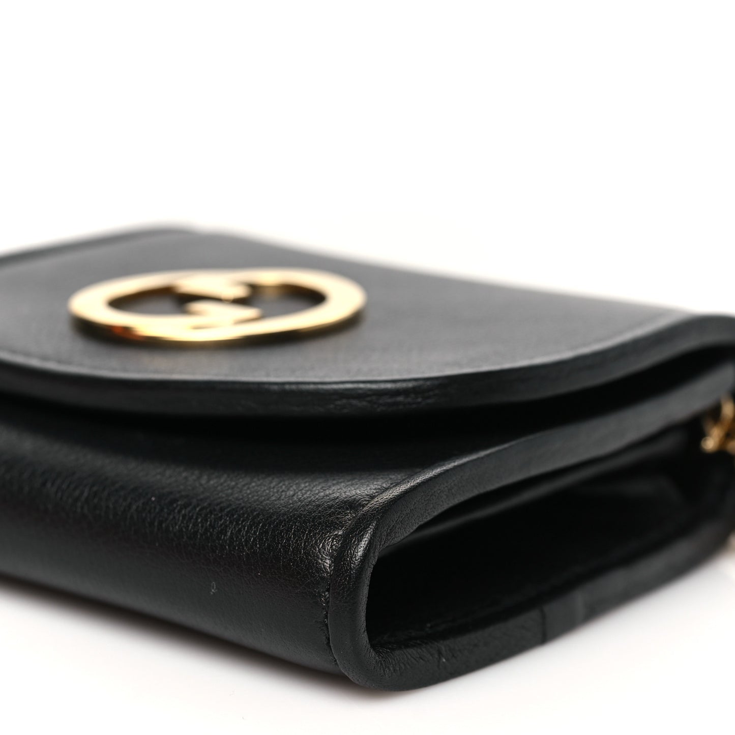 Roxy Calfskin Medium Blondie Chain Wallet Black