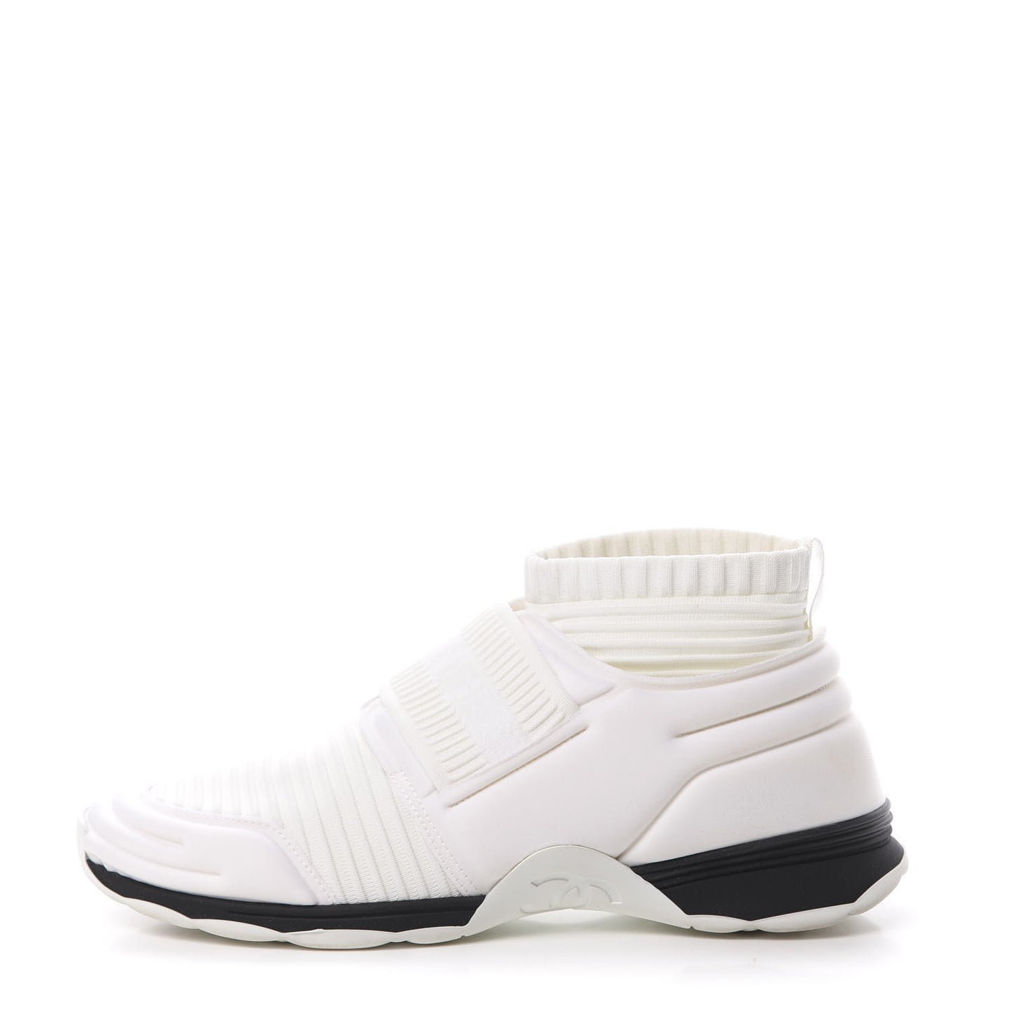 Stretch Fabric CC Sneakers 41 White