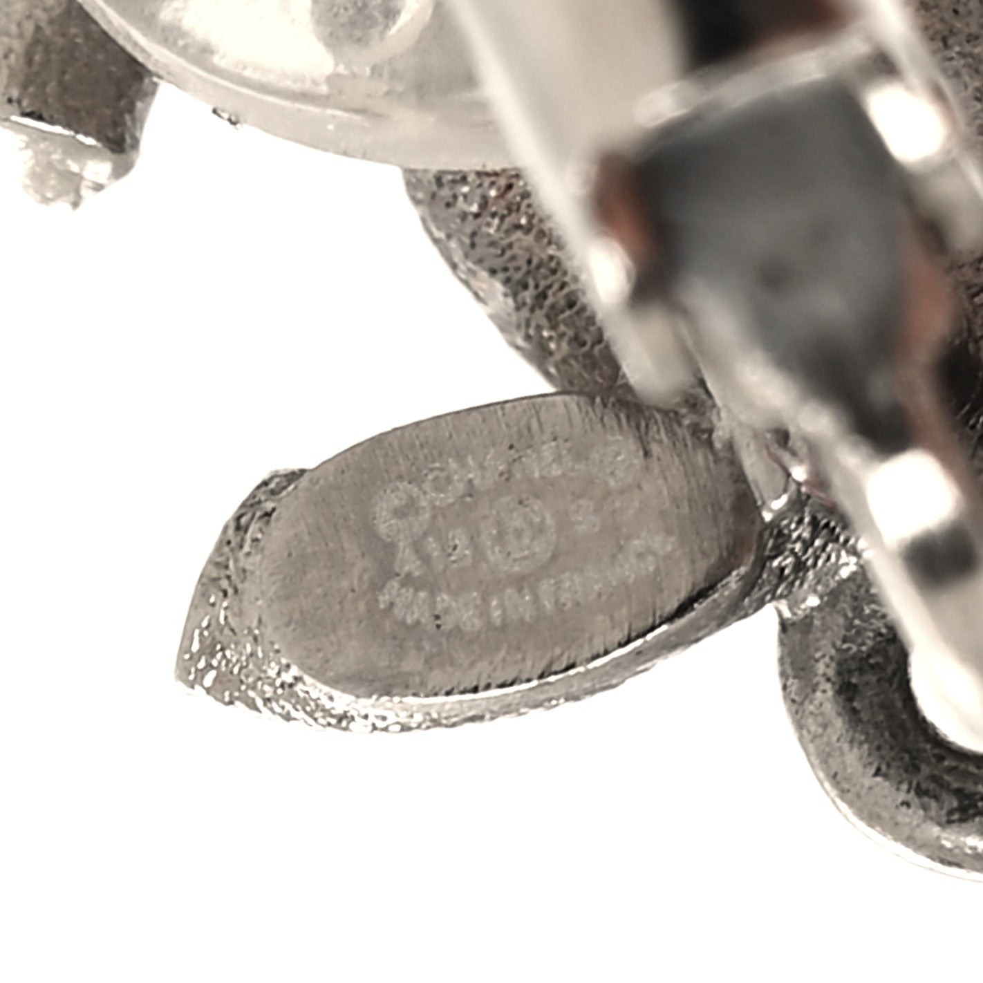 Ruthenium Crystal CC Drop Earrings Silver