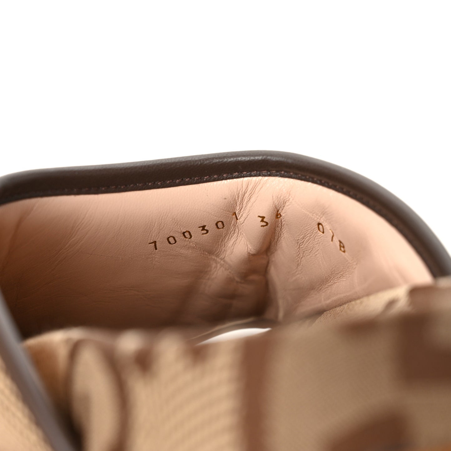 Monogram Jumbo GG Nappa Samoa Platform 40mm Slide Sandals 36 Camel Ebony New Acero