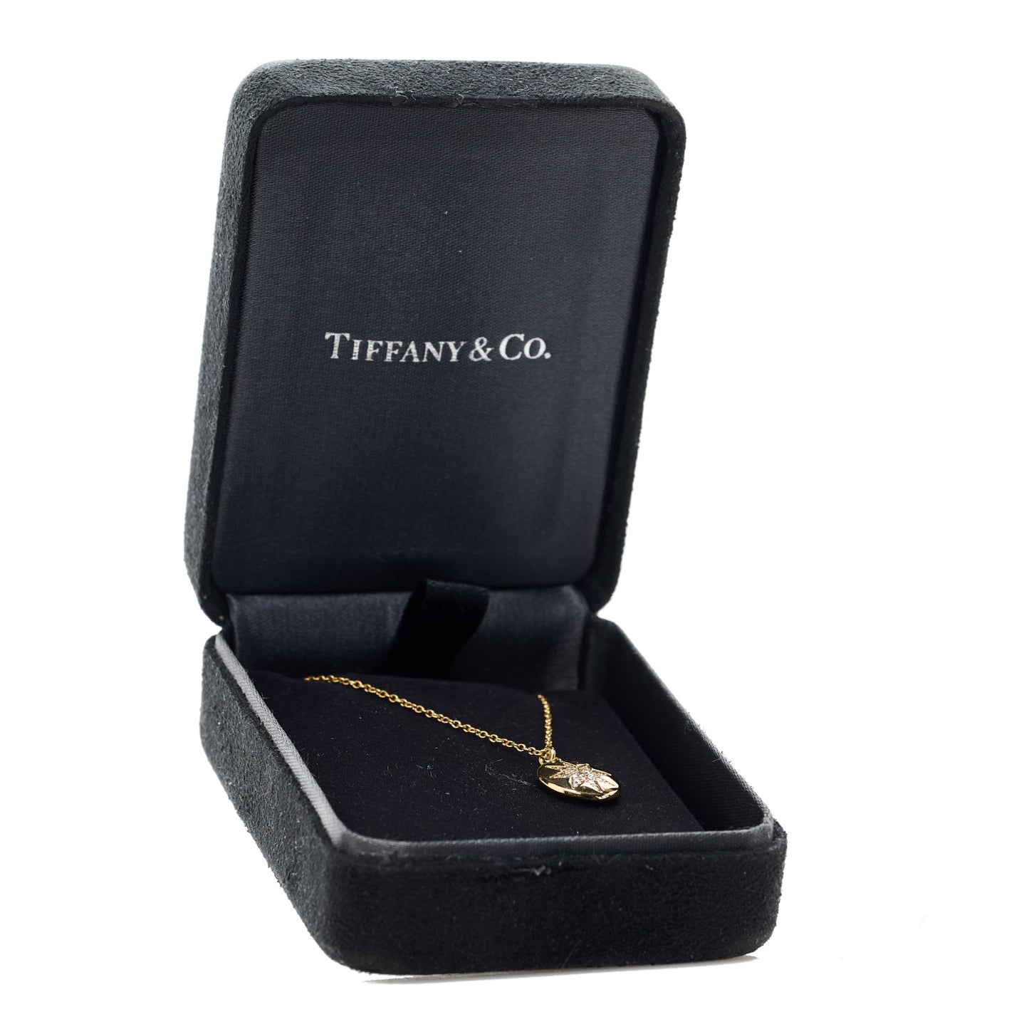 18K Yellow Gold Diamond Paloma Picasso Venezia Stella Pendant Necklace