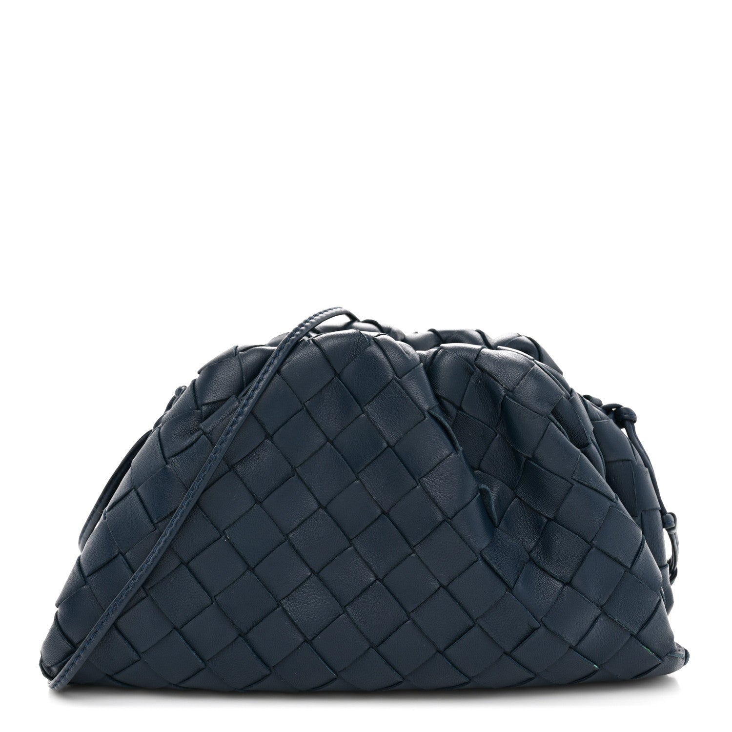 Bottega Veneta Nappa Intrecciato The Mini Pouch Deep Blue 1921567