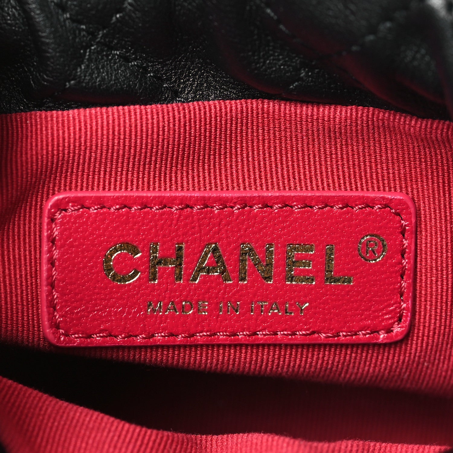 Chanel Calfskin Quilted Pearl Mini About Pearls Drawstring Bucket Bag Black 6 of 9