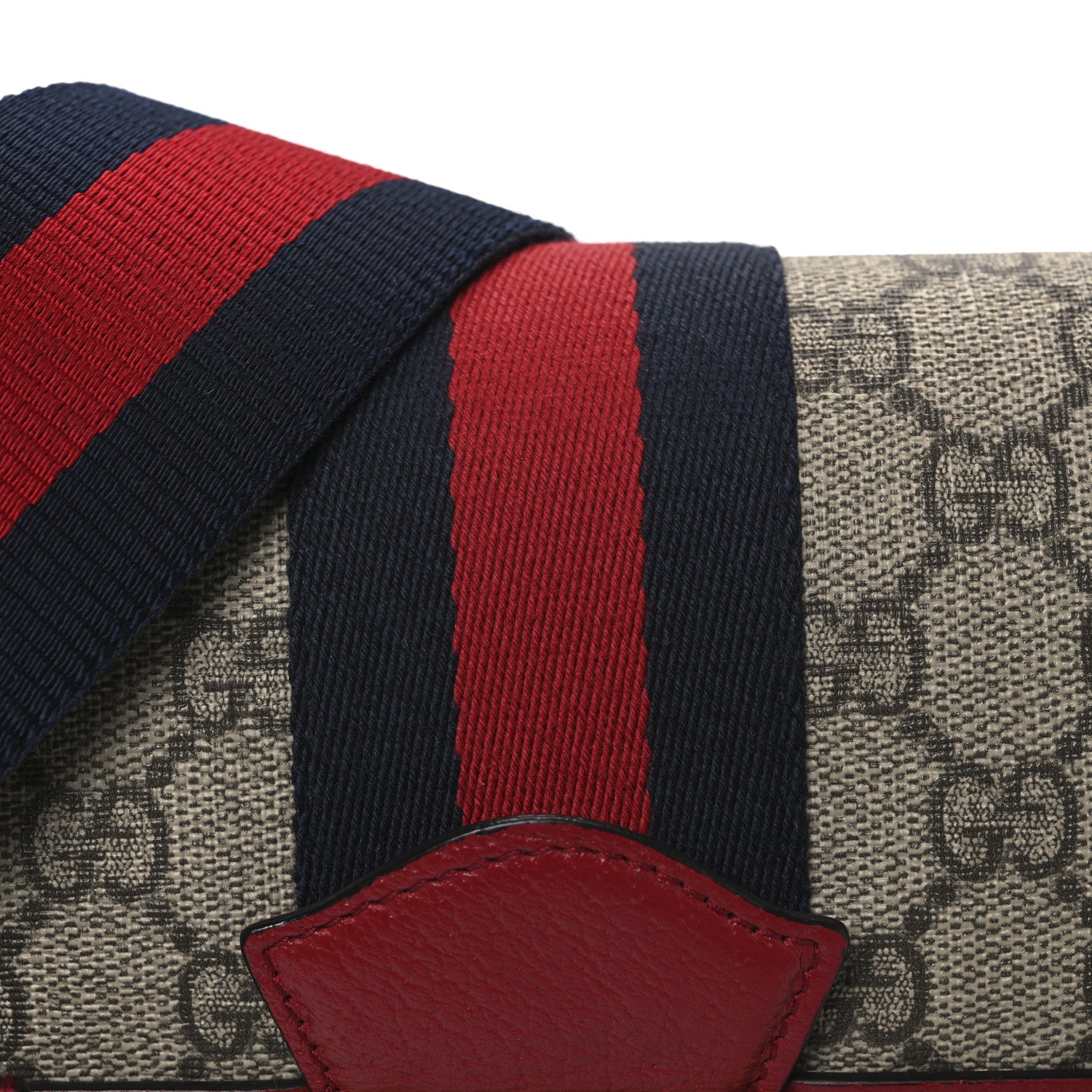 Gucci GG Supreme Monogram Small Queen Margaret Top Handle Bag Red 7 of 10