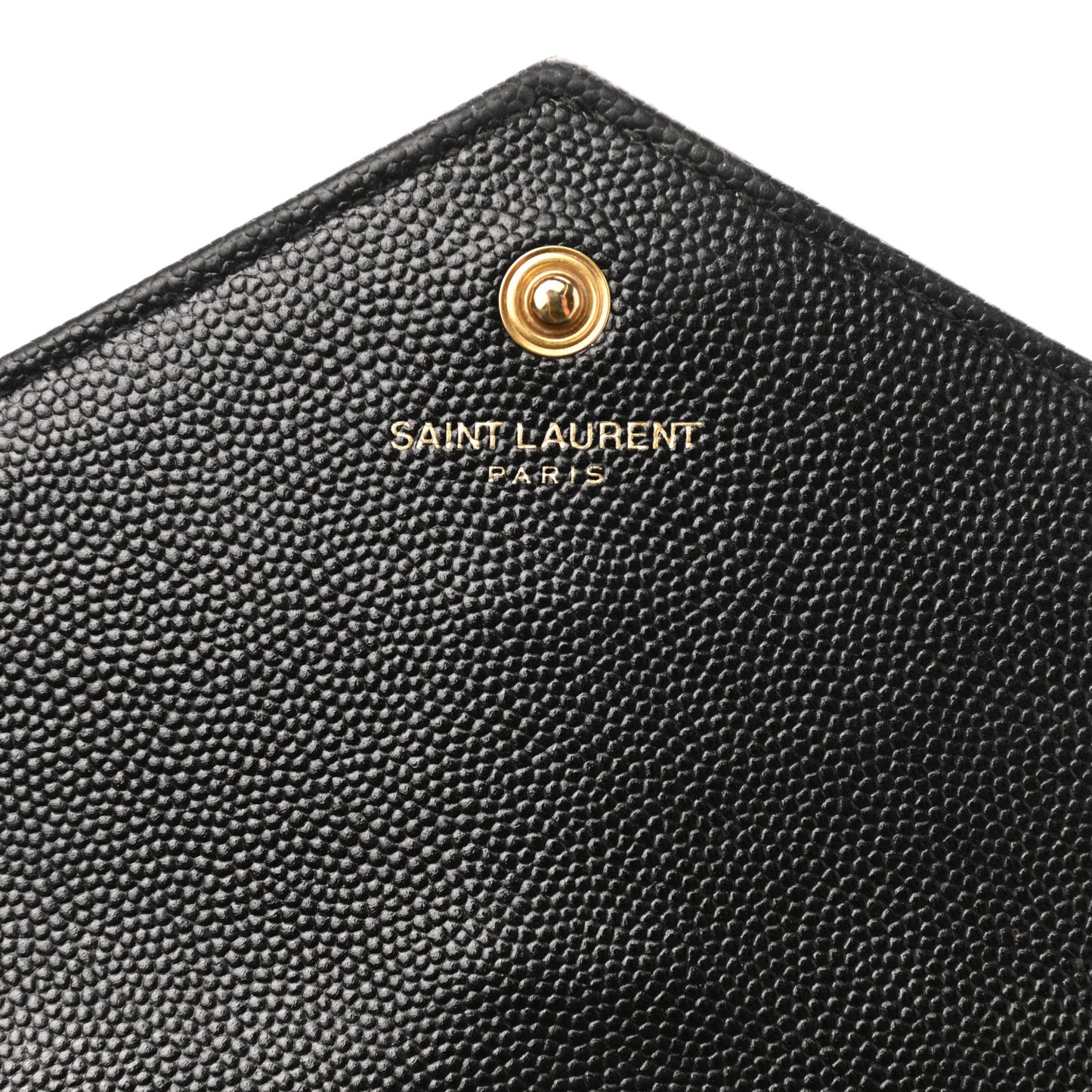 Grain De Poudre Matelasse Chevron Monogram Chain Wallet Black