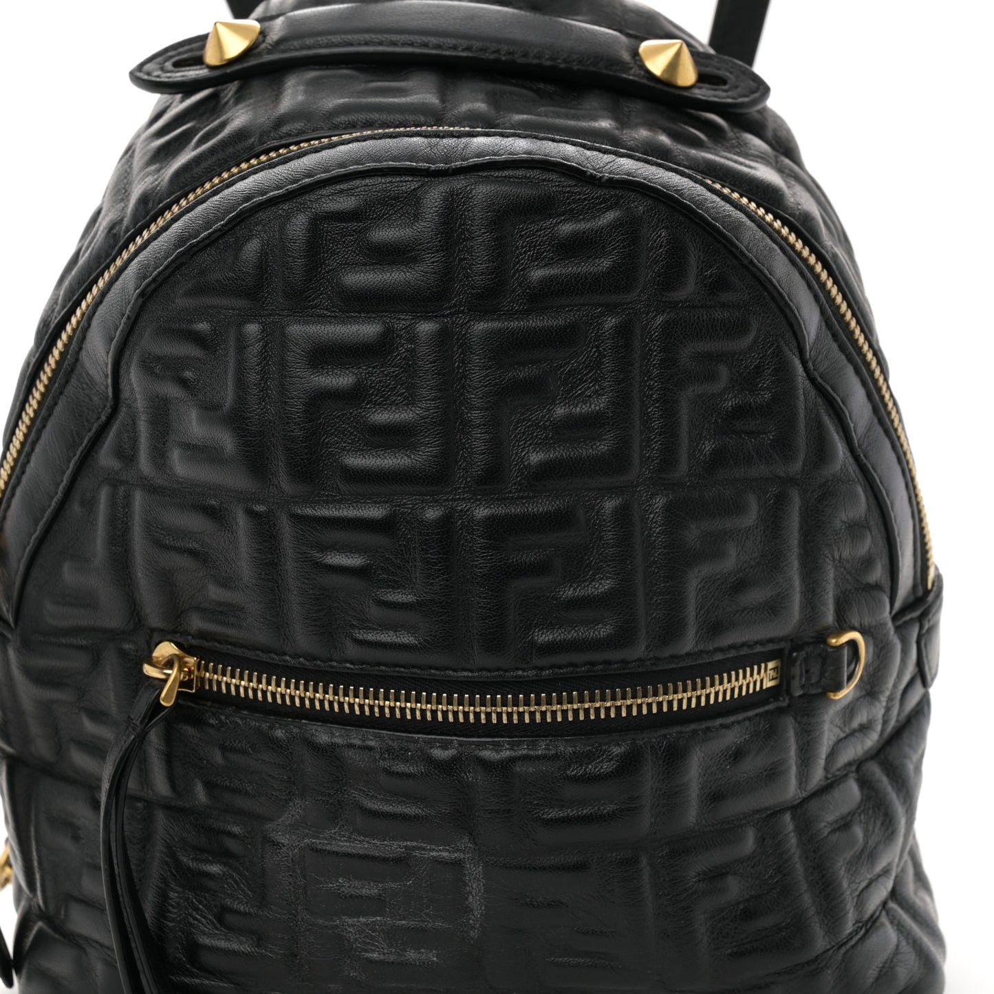 Nappa FF 1974 Embossed Mini Backpack Black
