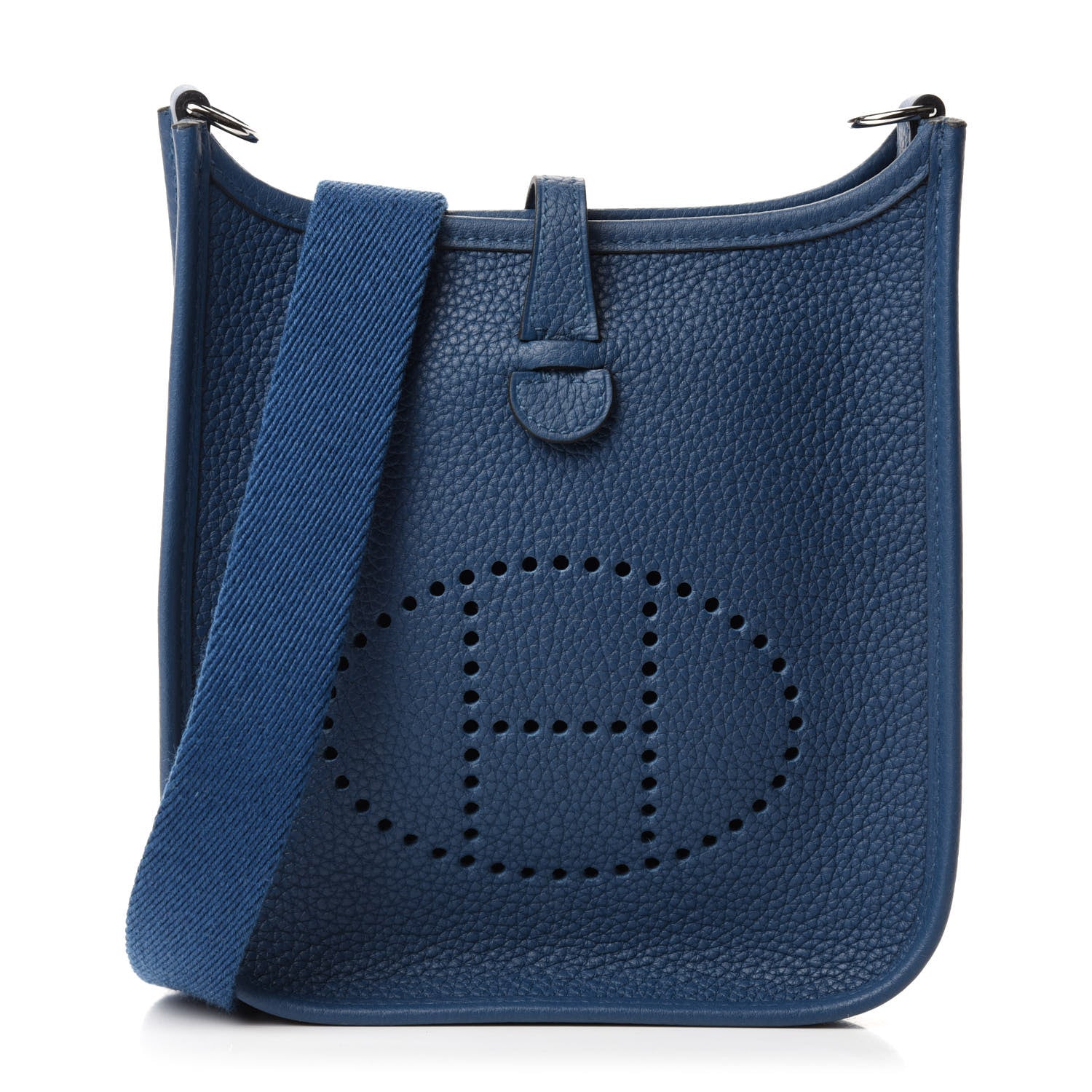 Hermes Taurillon Clemence Evelyne TPM Deep Blue 734820 – FASHIONPHILE