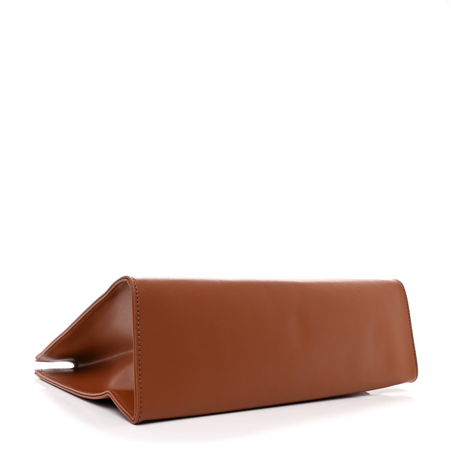 Telfar Vegan Leather Medium Shopping Bag Tan 4 of 9