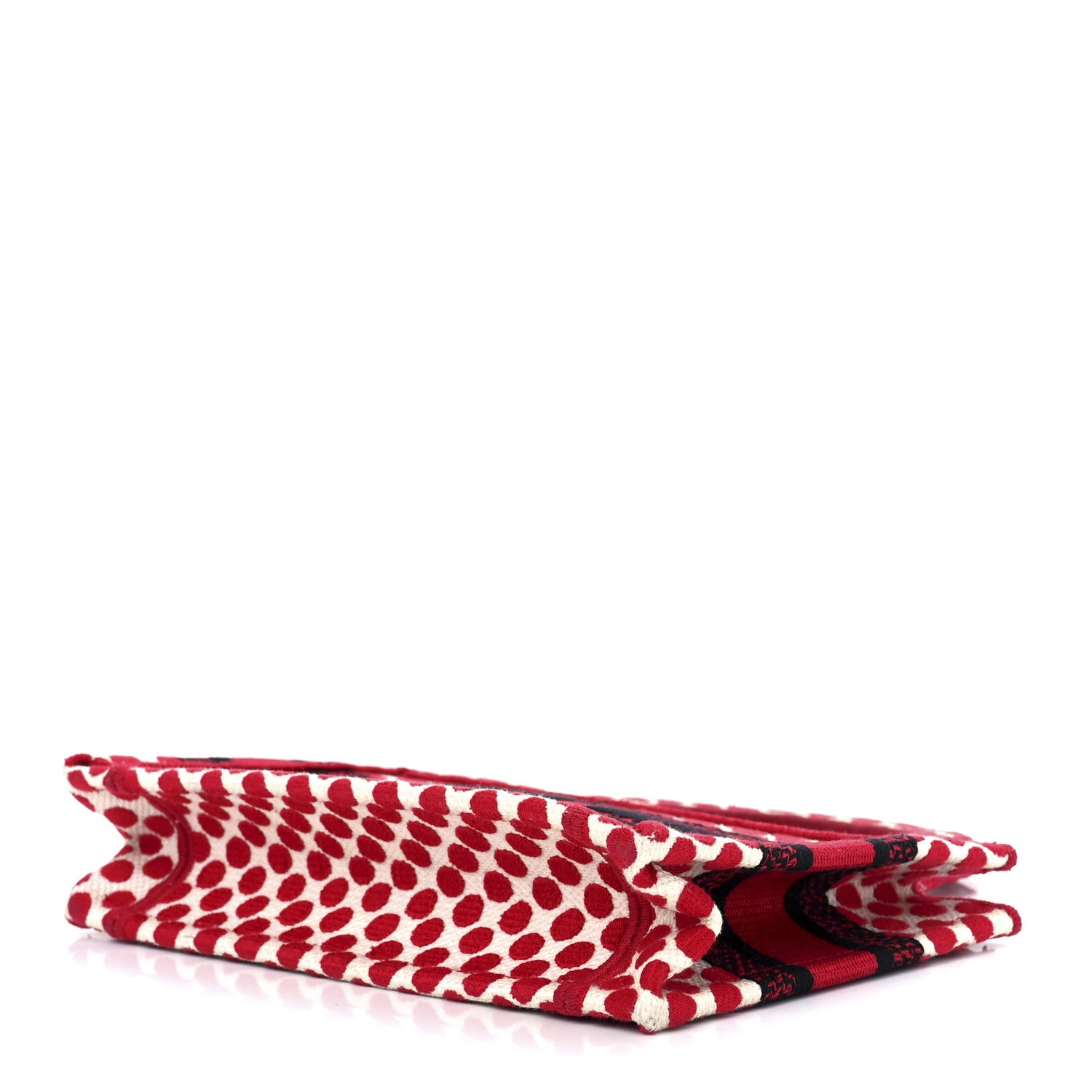 Christian Dior Canvas DiorAmour Dots Mini Book Tote Red 9 of 11