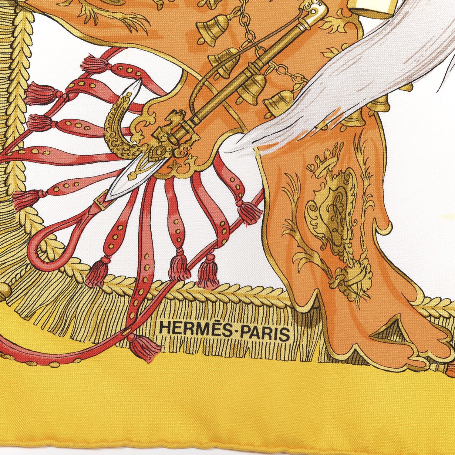 Hermes Silk Caparacons De La France Et De L'Inde Scarf 90 3 of 5