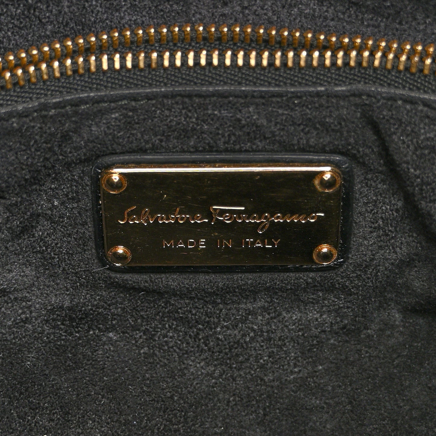 Grained Calfskin Hobo Black