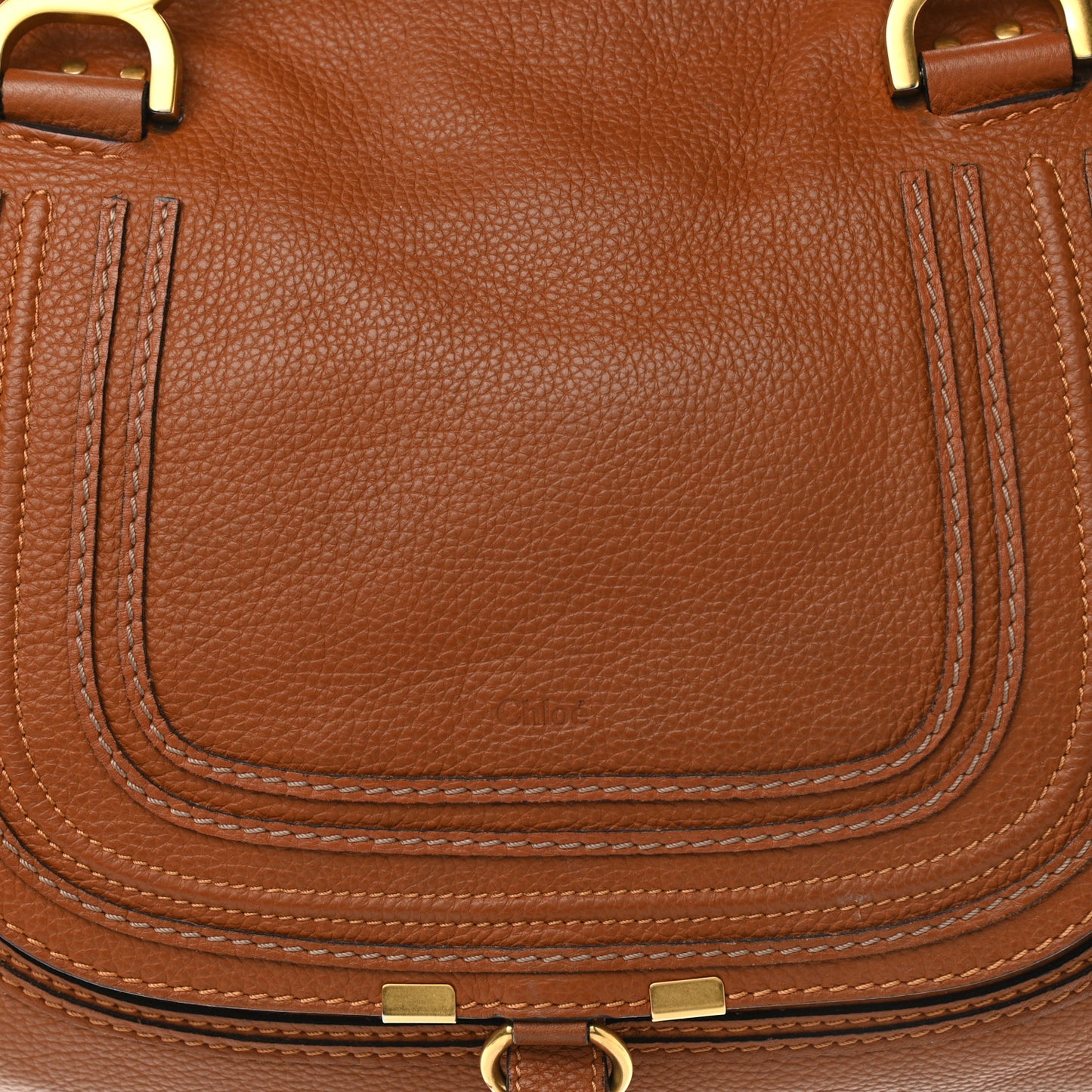 Calfskin Medium Marcie Satchel Tan