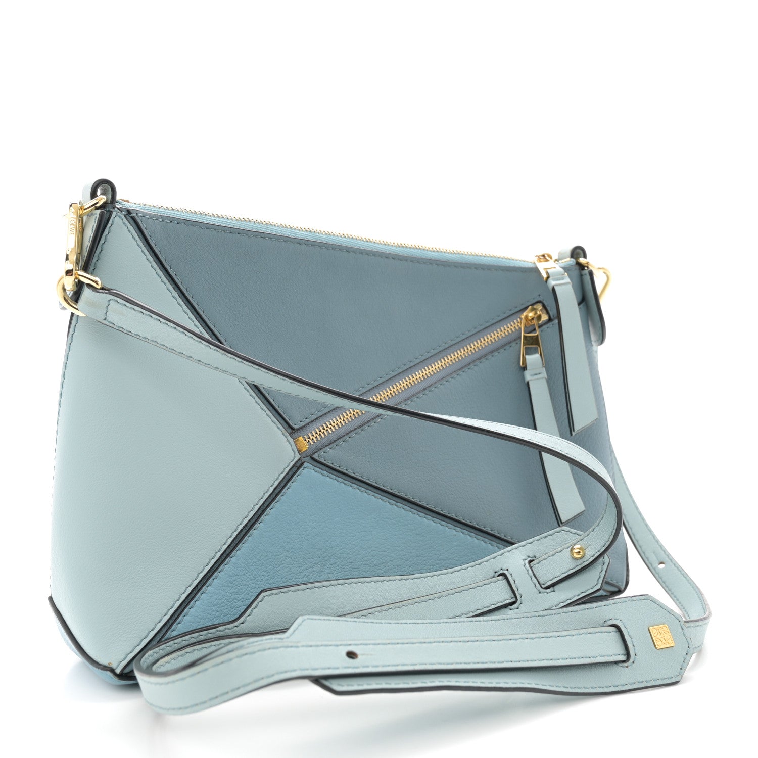 Loewe Calfskin Mini Puzzle Crossbody Bag Stone Blue 3 of 12