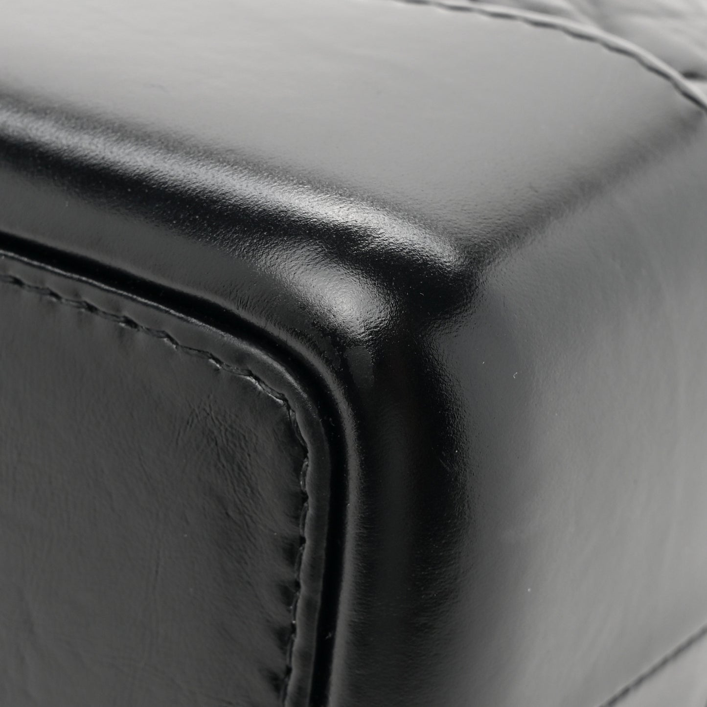 Aged Calfskin Quilted Small Gabrielle Backpack Black