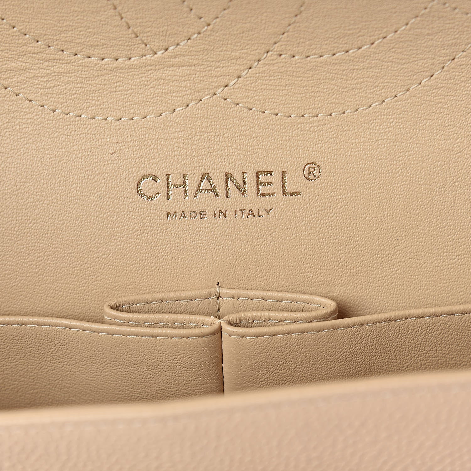 Chanel Caviar Quilted Jumbo Double Flap Beige Clair 6 of 10