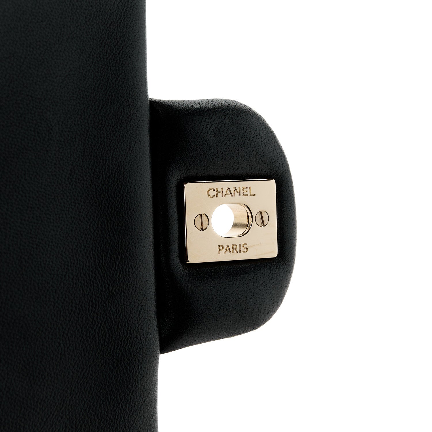 Chanel Lambskin Quilted Flap Clutch Black 7 of 9